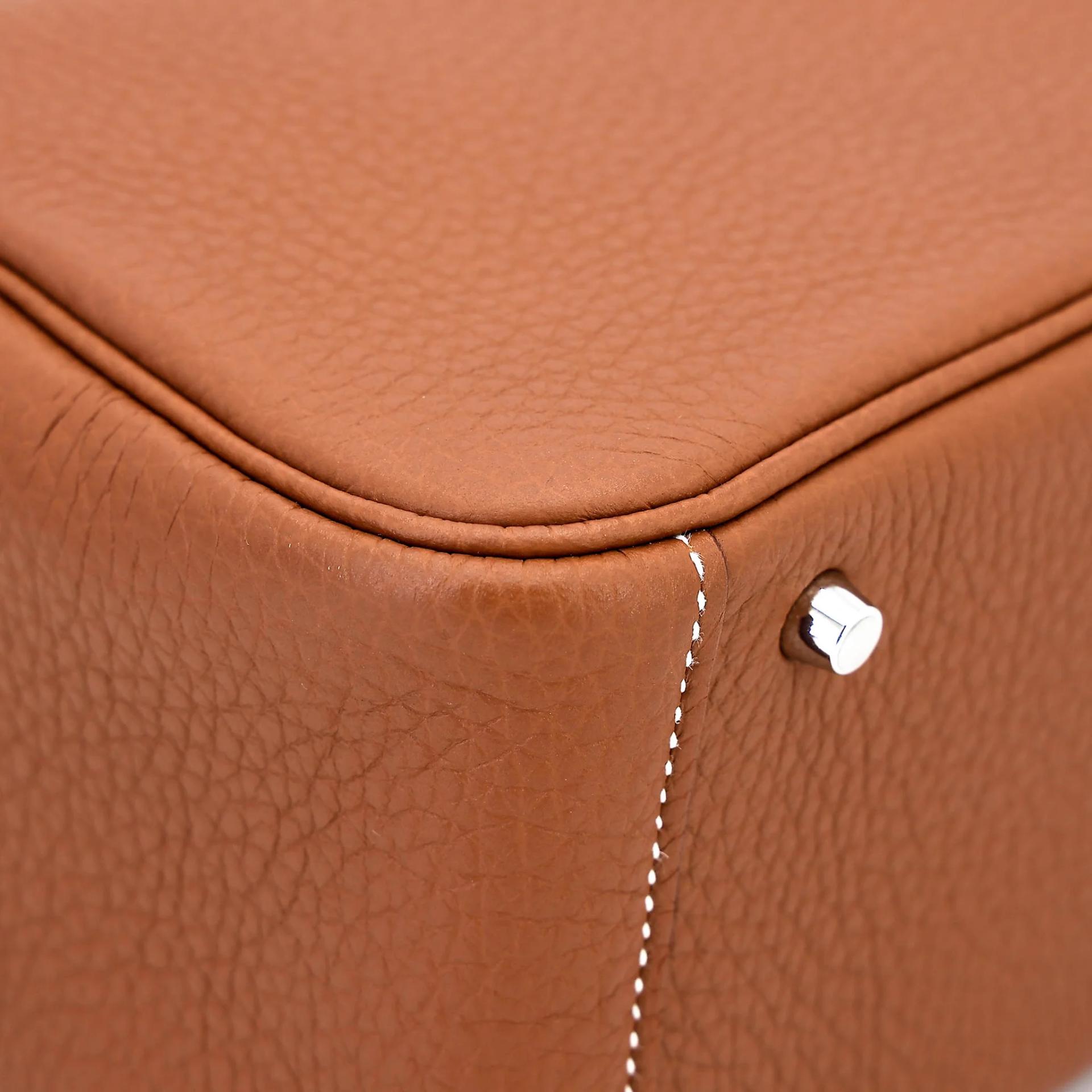 Unused ( Rank NS ) HERMÈS Mini Lindy Gold (37) Clemence Palladium hardware W (2024) - 11