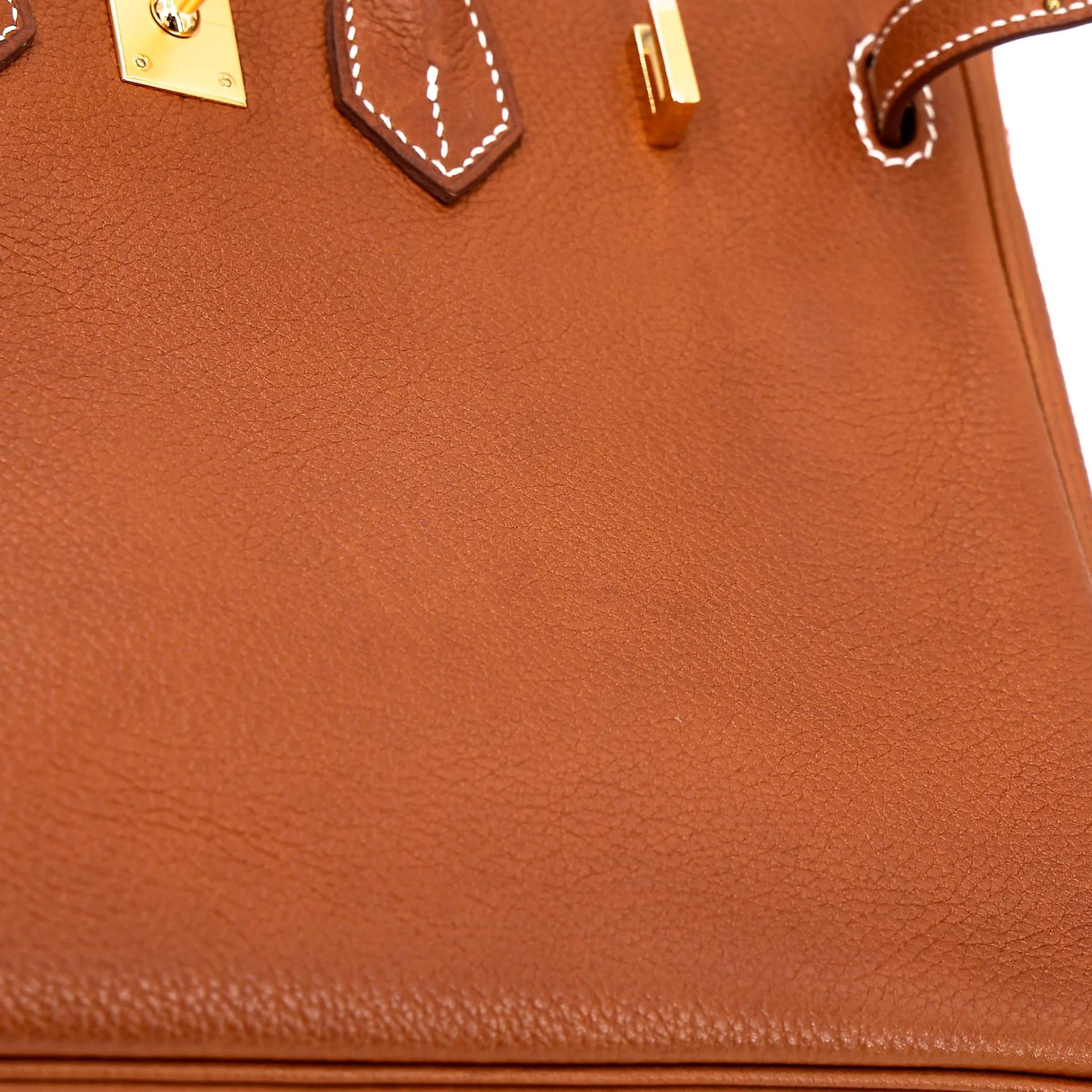 Unused ( Rank NS ) HERMÈS Birkin 25 Fauve (34) Barenia Faubourg Gold hardware K (2025) - 14