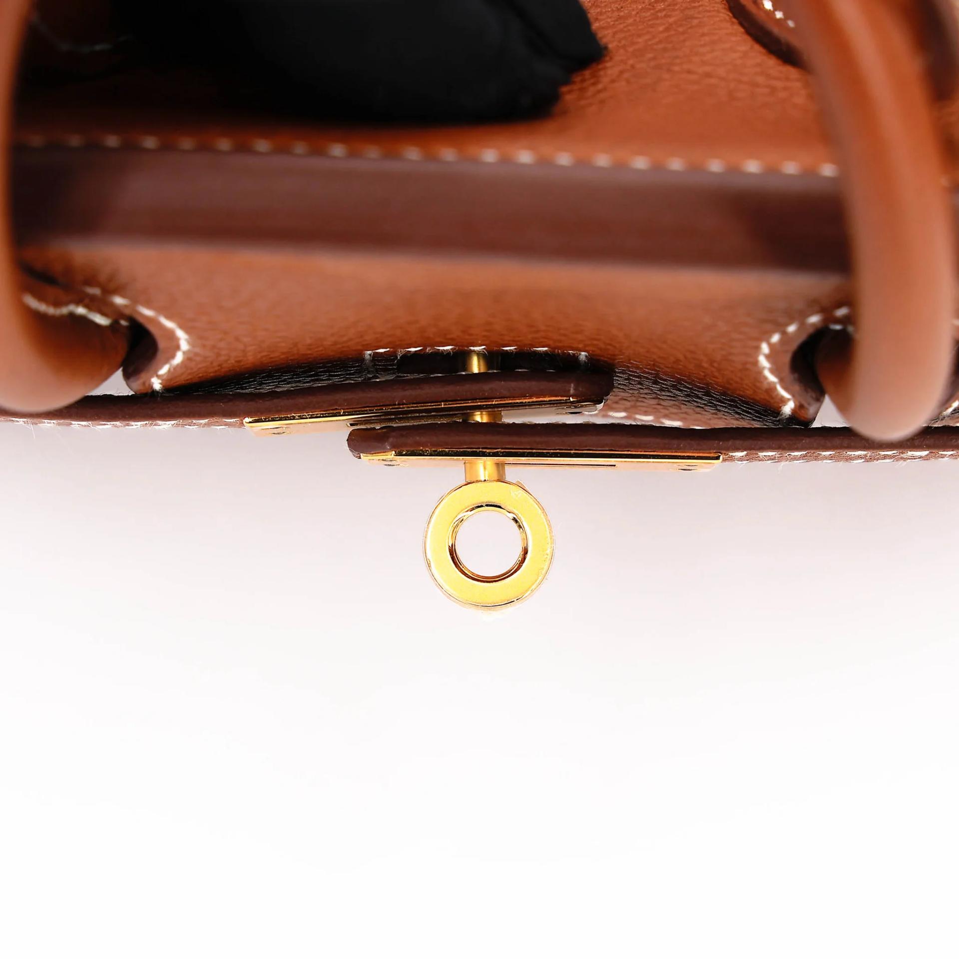 Unused ( Rank NS ) HERMÈS Birkin 25 Fauve (34) Barenia Faubourg Gold hardware K (2025) - 16