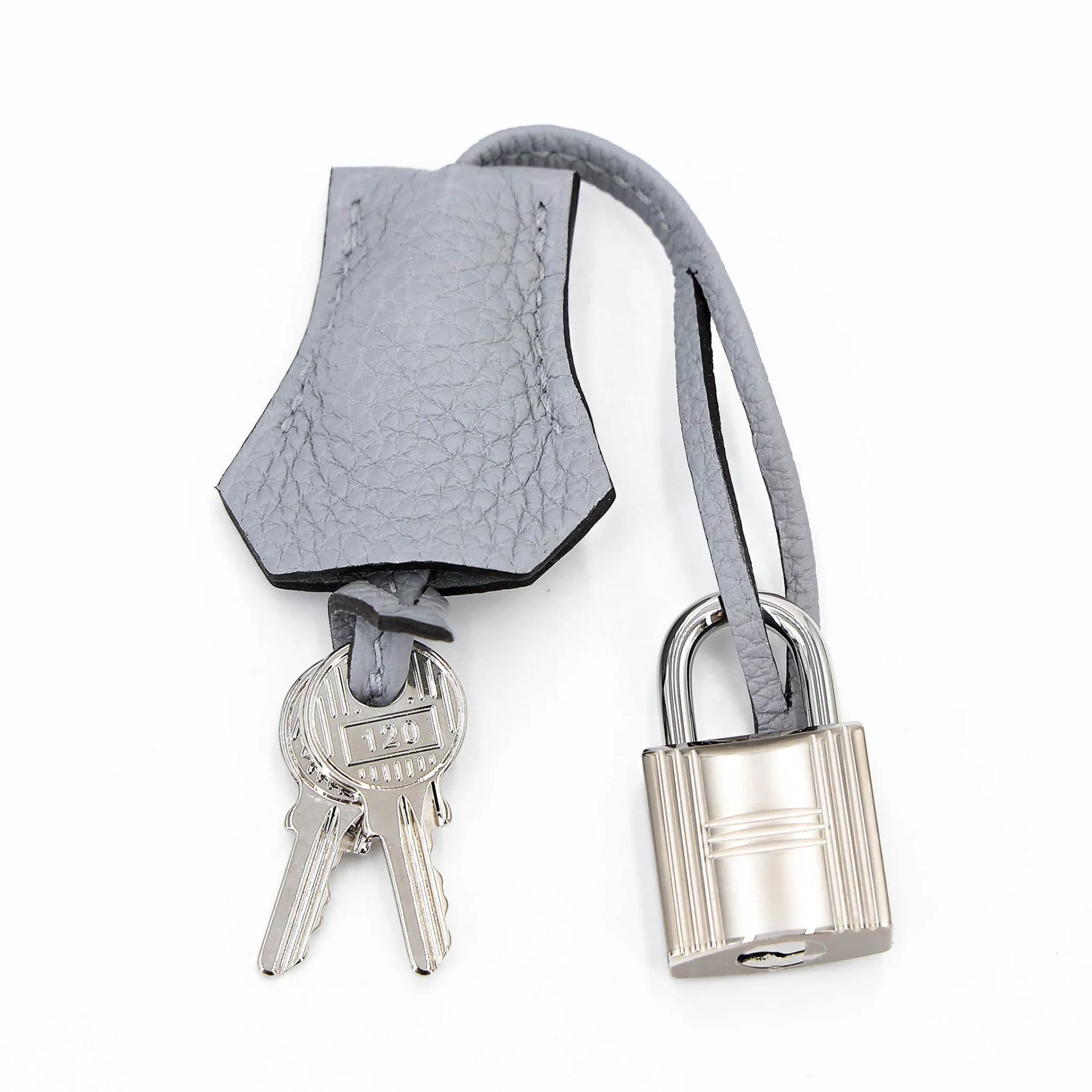 Unused ( Rank NS ) HERMÈS Bolide Messenger Gris Pantin (P0) Togo Palladium hardware K (2025) - 19