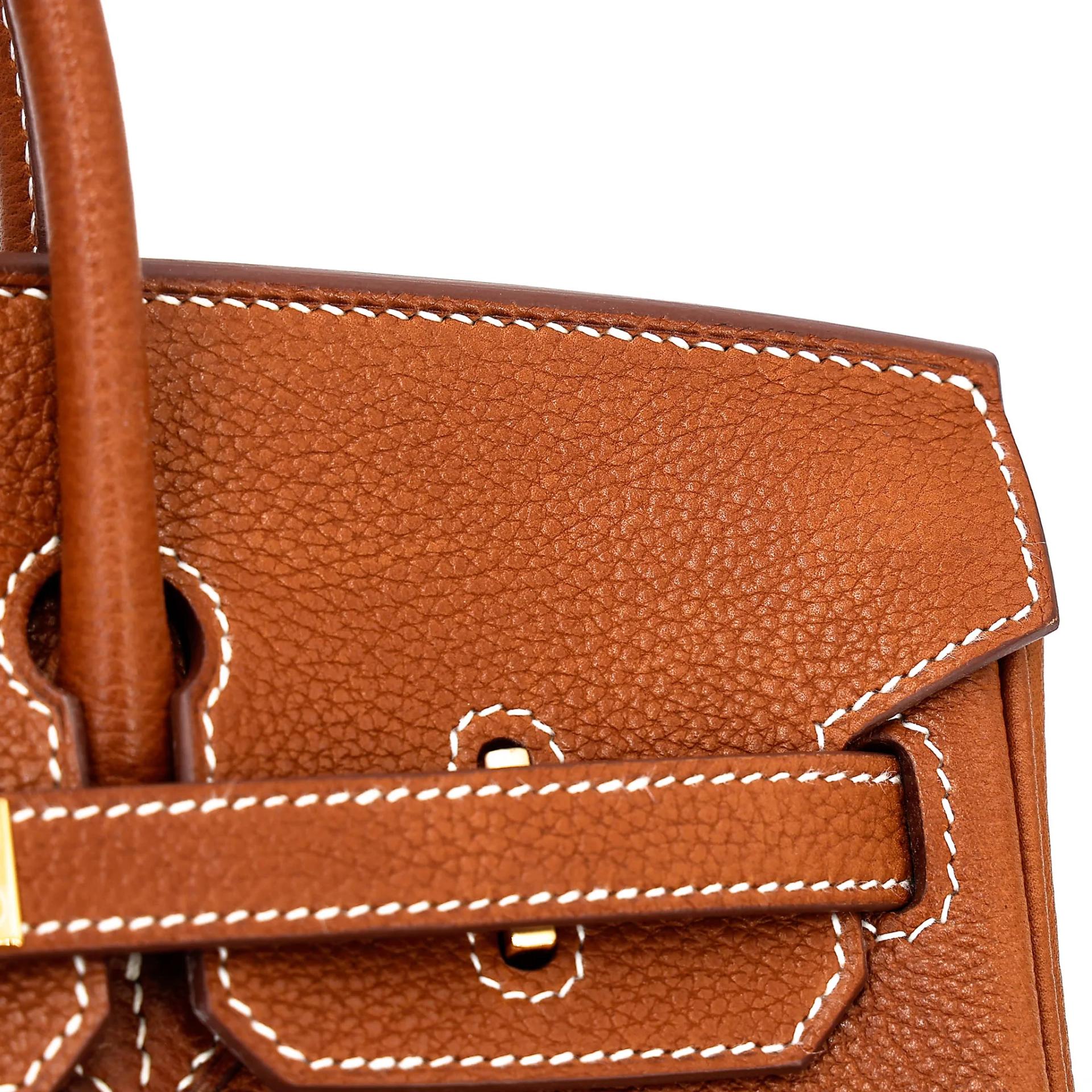 Unused ( Rank NS ) HERMÈS Birkin 25 Fauve (34) Barenia Faubourg Gold hardware K (2025) - 11