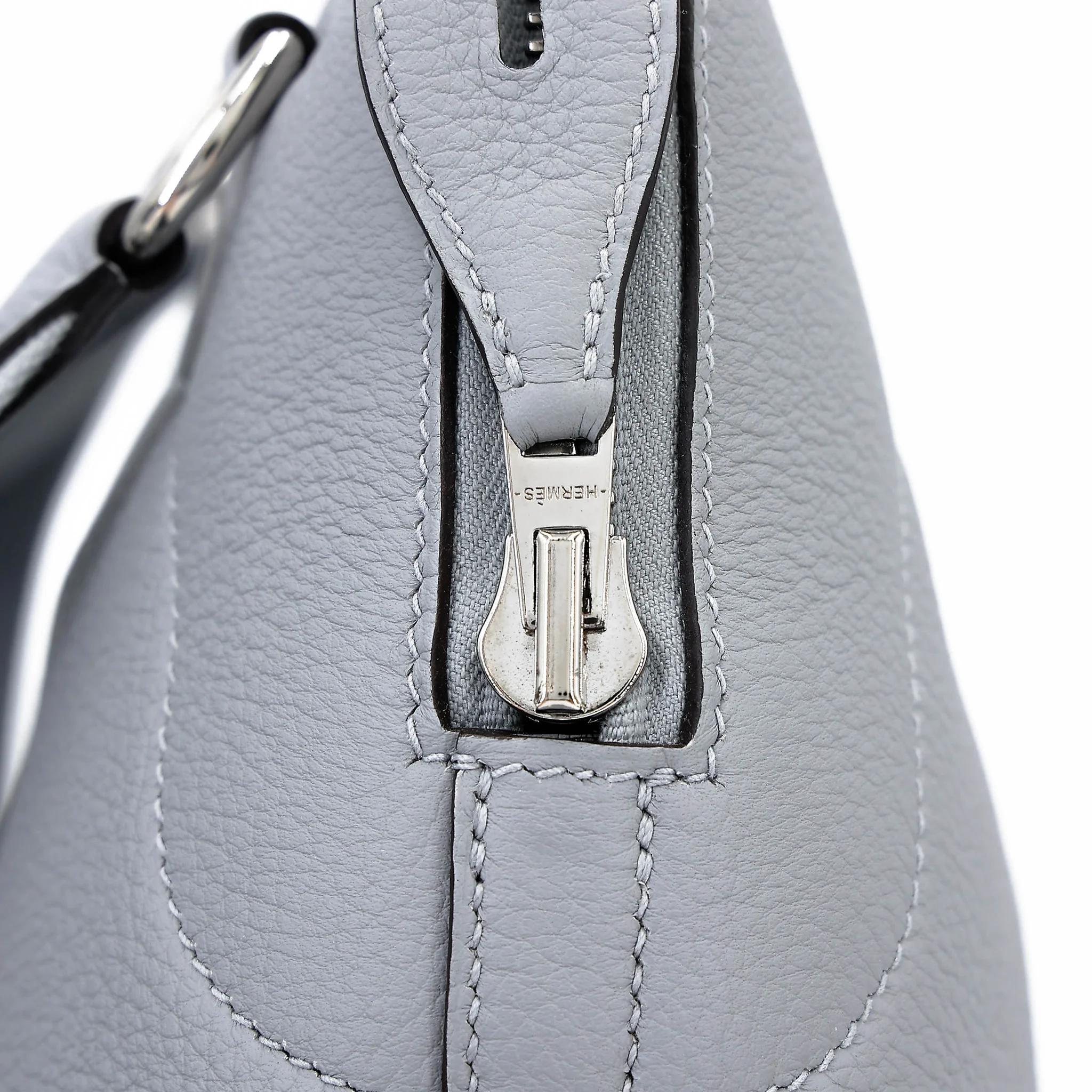 Unused ( Rank NS ) HERMÈS Bolide Messenger Gris Pantin (P0) Togo Palladium hardware K (2025) - 12