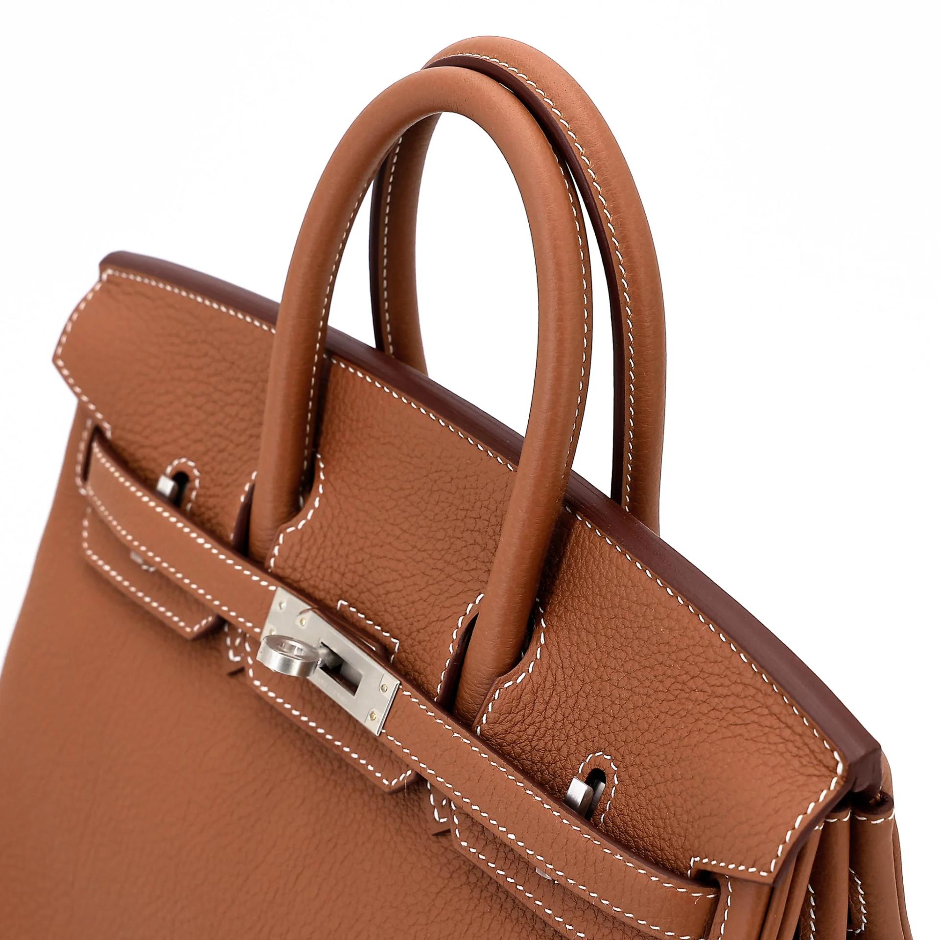 Brand New ( Rank N ) HERMÈS Birkin 25 Gold (37) Togo Brushed Palladium K (2025) - 3