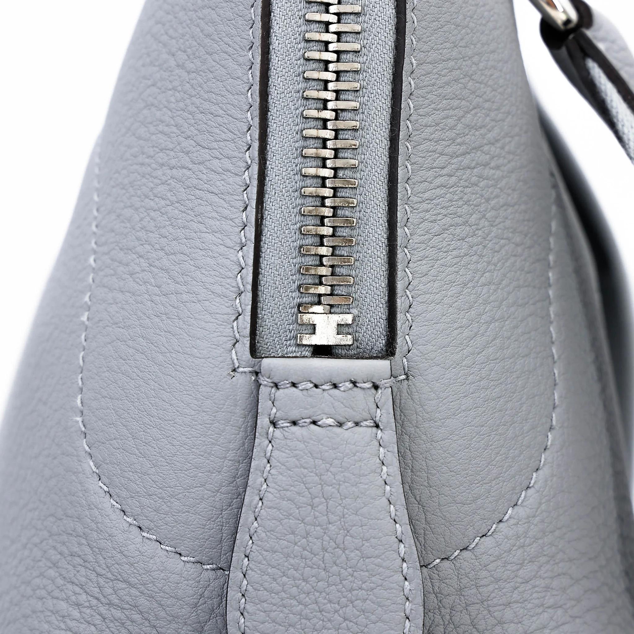 Unused ( Rank NS ) HERMÈS Bolide Messenger Gris Pantin (P0) Togo Palladium hardware K (2025) - 14