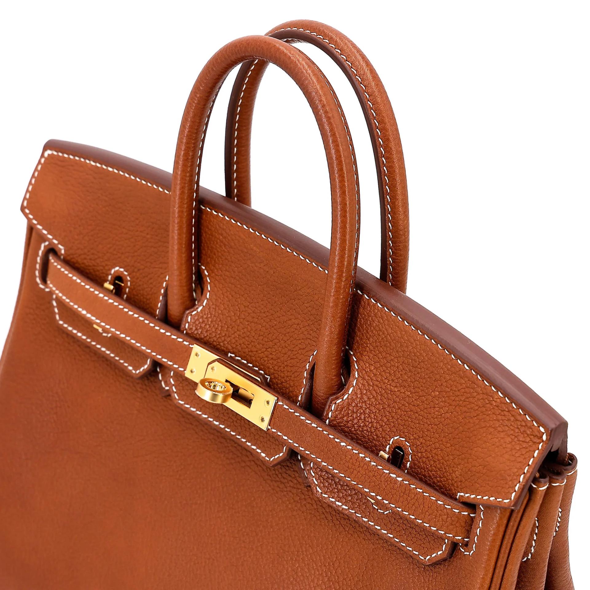 Unused ( Rank NS ) HERMÈS Birkin 25 Fauve (34) Barenia Faubourg Gold hardware K (2025) - 3