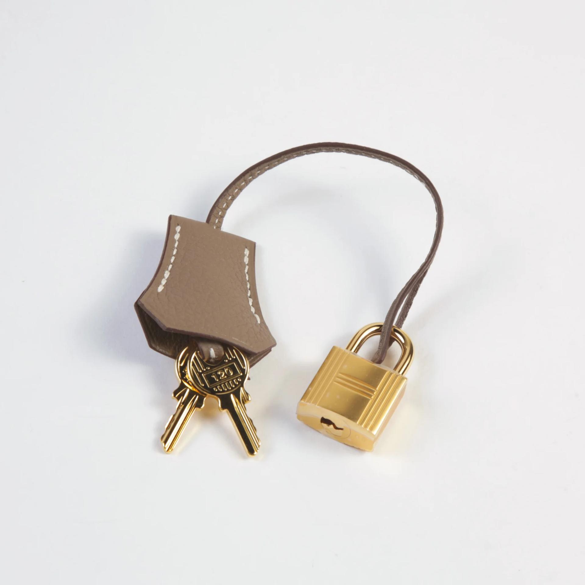 ランク N 新品 HERMÈS エルメス バーキン25 エトゥープ (18) トゴ ゴールド金具 G刻印 (2026) - 13