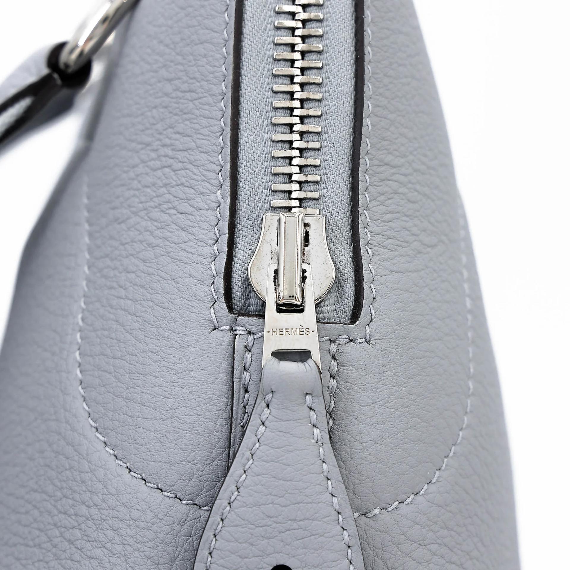 Unused ( Rank NS ) HERMÈS Bolide Messenger Gris Pantin (P0) Togo Palladium hardware K (2025) - 11
