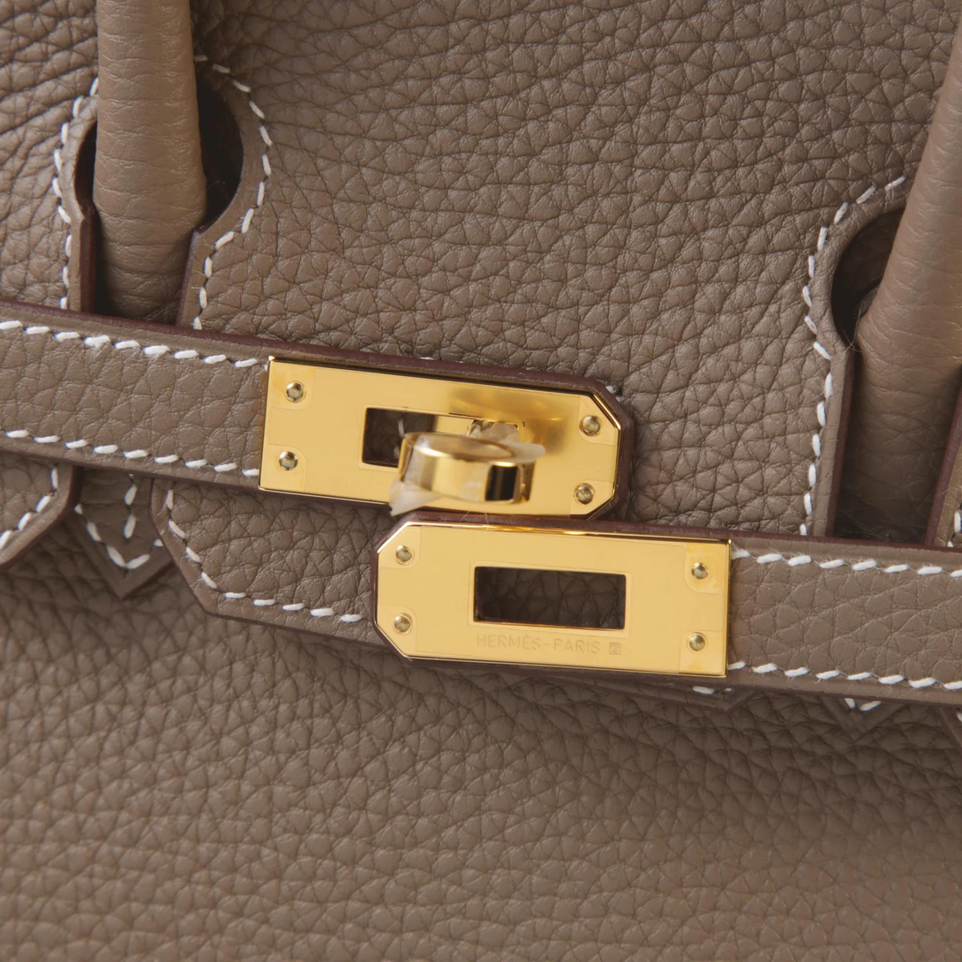 ランク N 新品 HERMÈS エルメス バーキン25 エトゥープ (18) トゴ ゴールド金具 G刻印 (2026) - 8
