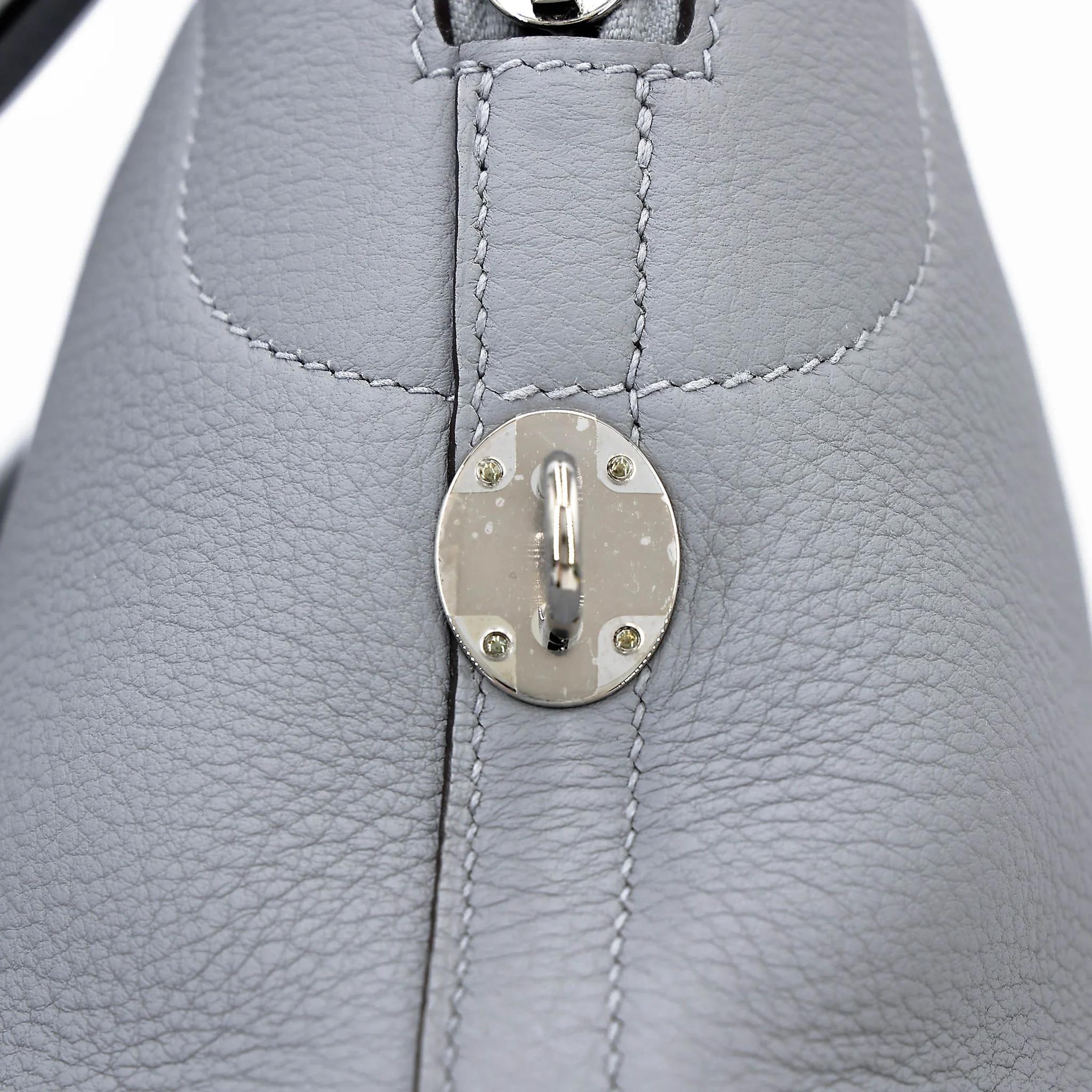 Unused ( Rank NS ) HERMÈS Bolide Messenger Gris Pantin (P0) Togo Palladium hardware K (2025) - 13