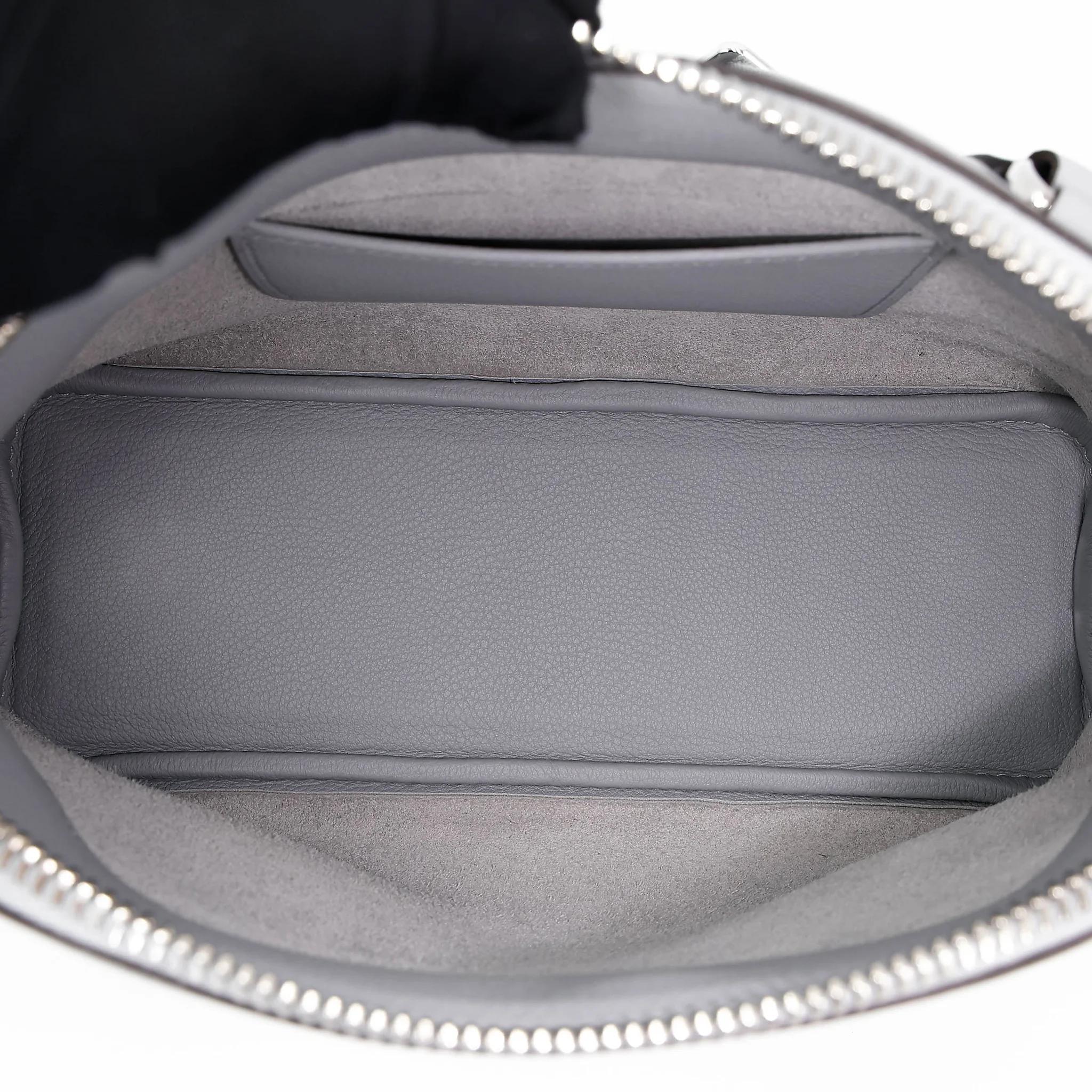 Unused ( Rank NS ) HERMÈS Bolide Messenger Gris Pantin (P0) Togo Palladium hardware K (2025) - 18