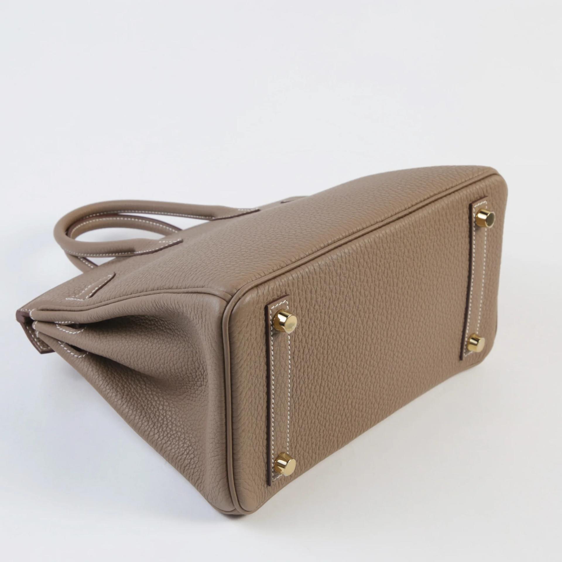 ランク N 新品 HERMÈS エルメス バーキン25 エトゥープ (18) トゴ ゴールド金具 G刻印 (2026) - 6