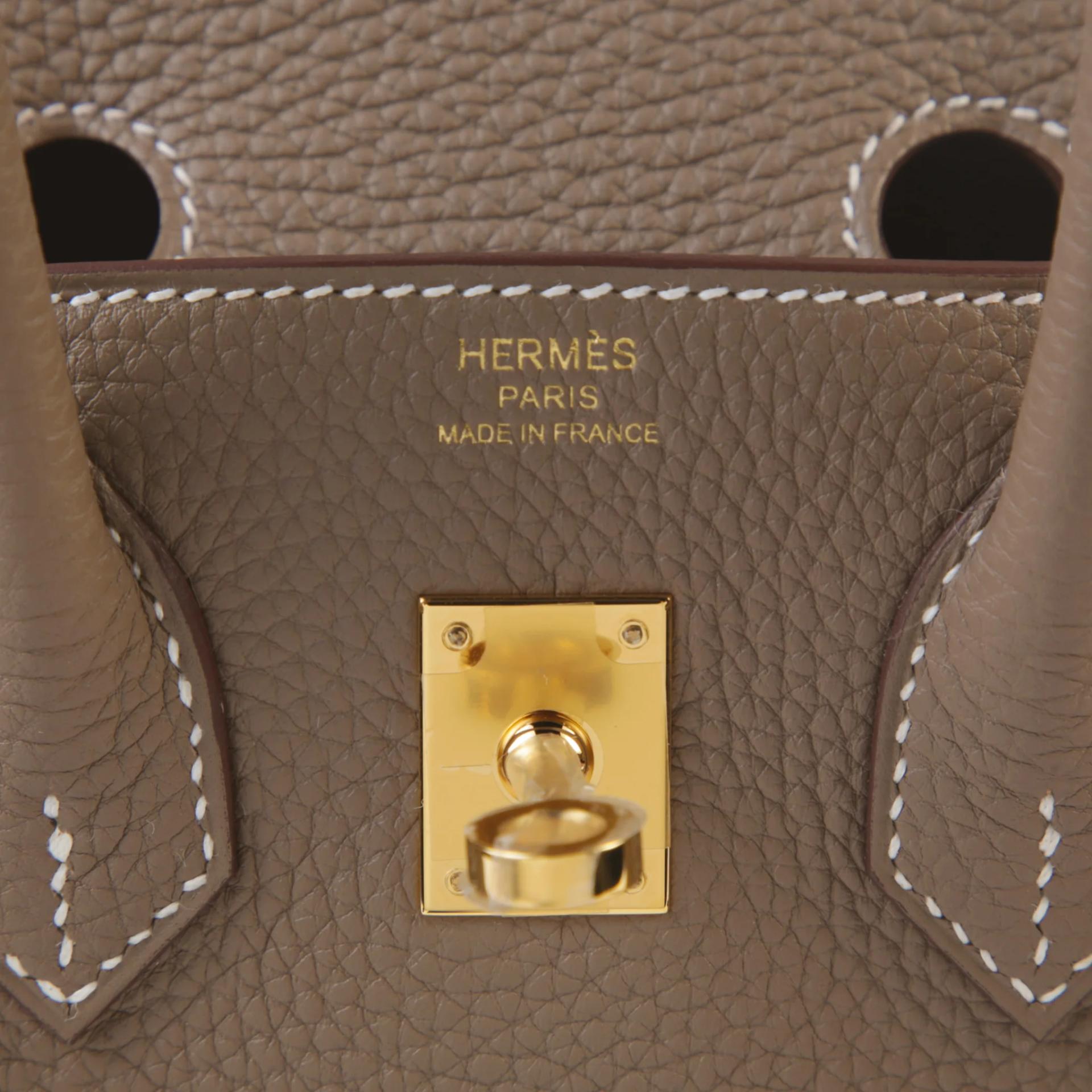 ランク N 新品 HERMÈS エルメス バーキン25 エトゥープ (18) トゴ ゴールド金具 G刻印 (2026) - 9