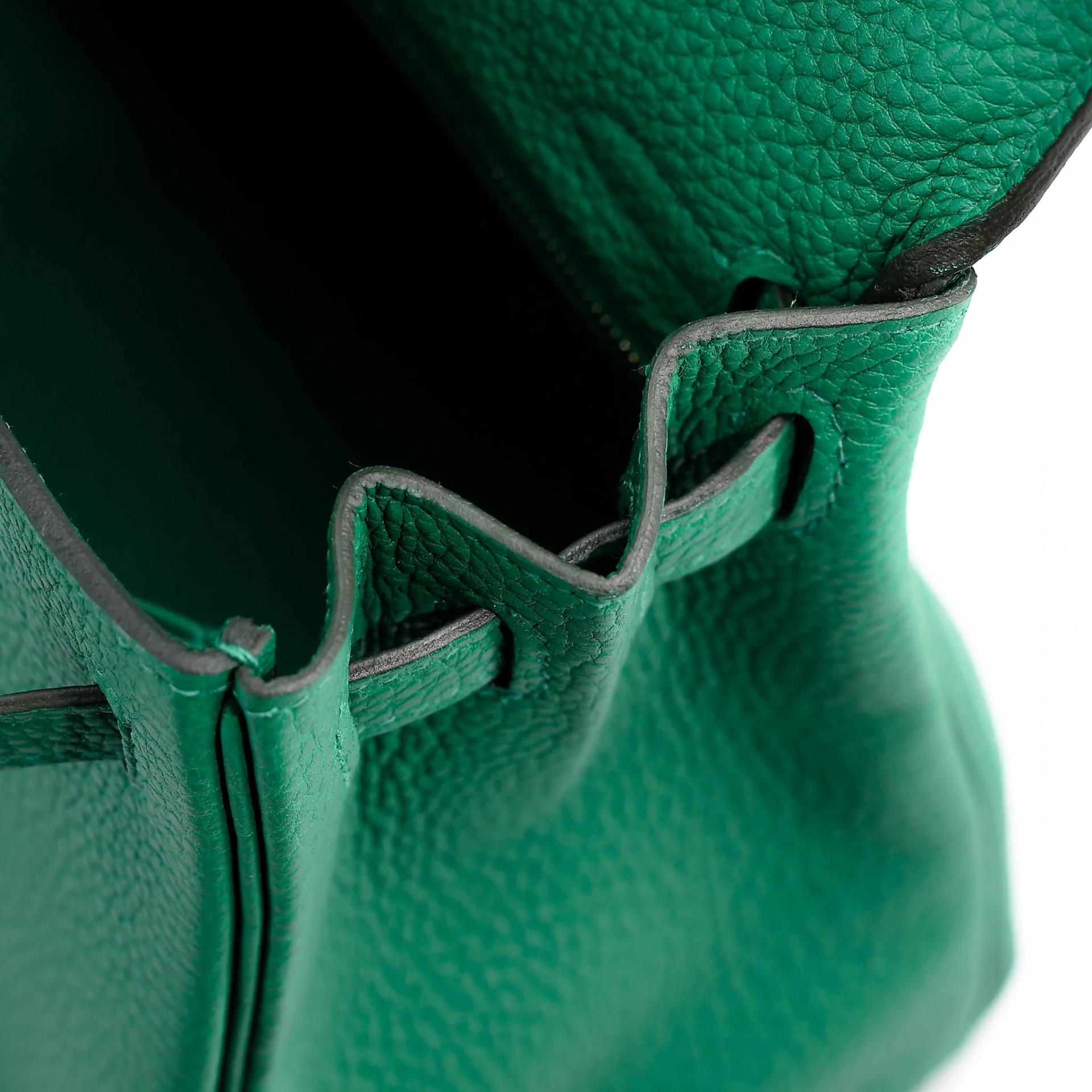 Unused ( Rank NS ) HERMÈS Kelly 25 Vert Vertigo (U4) Togo Palladium hardware B (2023) - 16