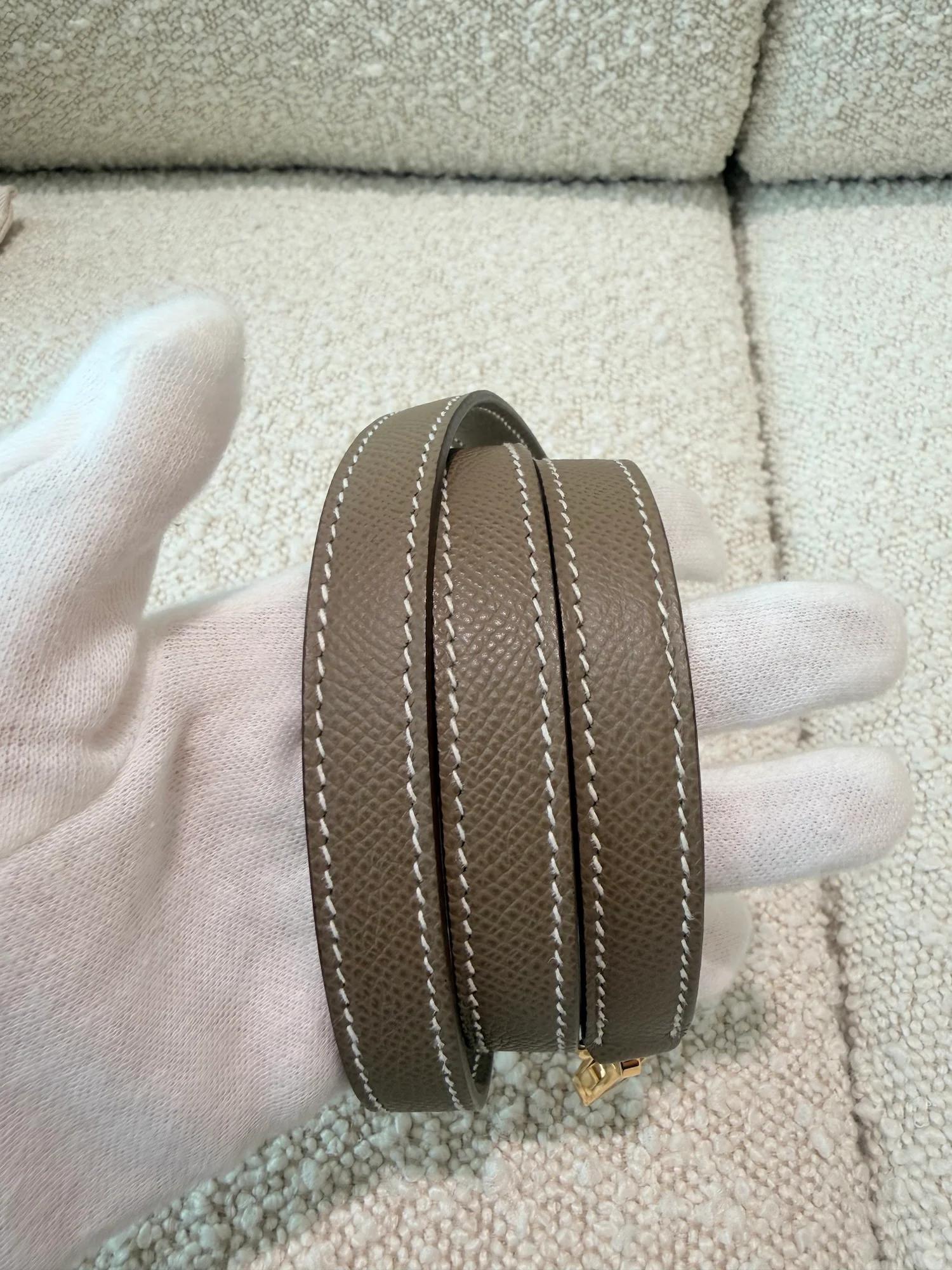 ランク SA HERMÈS エルメス ケリー25 セリエ エトゥープ (18) エプソン ゴールド金具 U刻印 (2022) - 7
