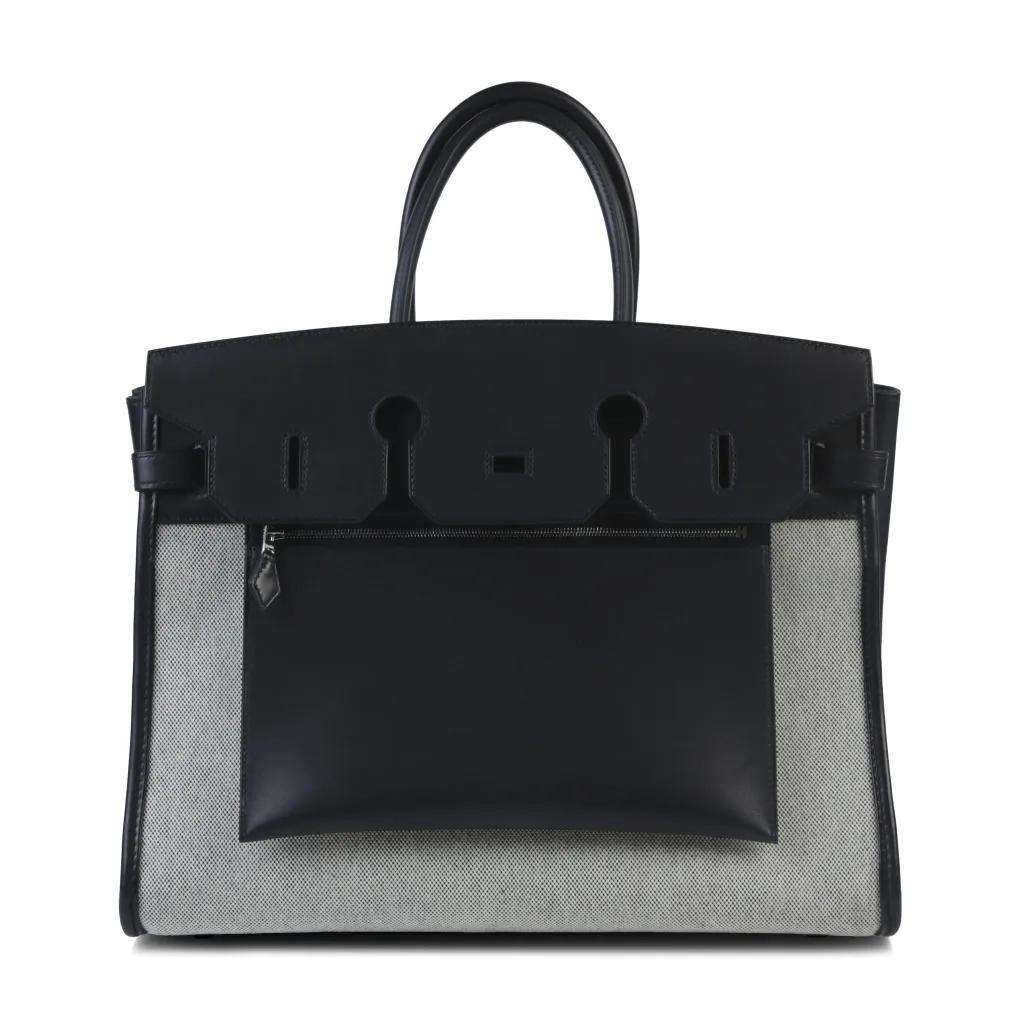 Birkin 35  A L'Envers Ecru Noir (89)