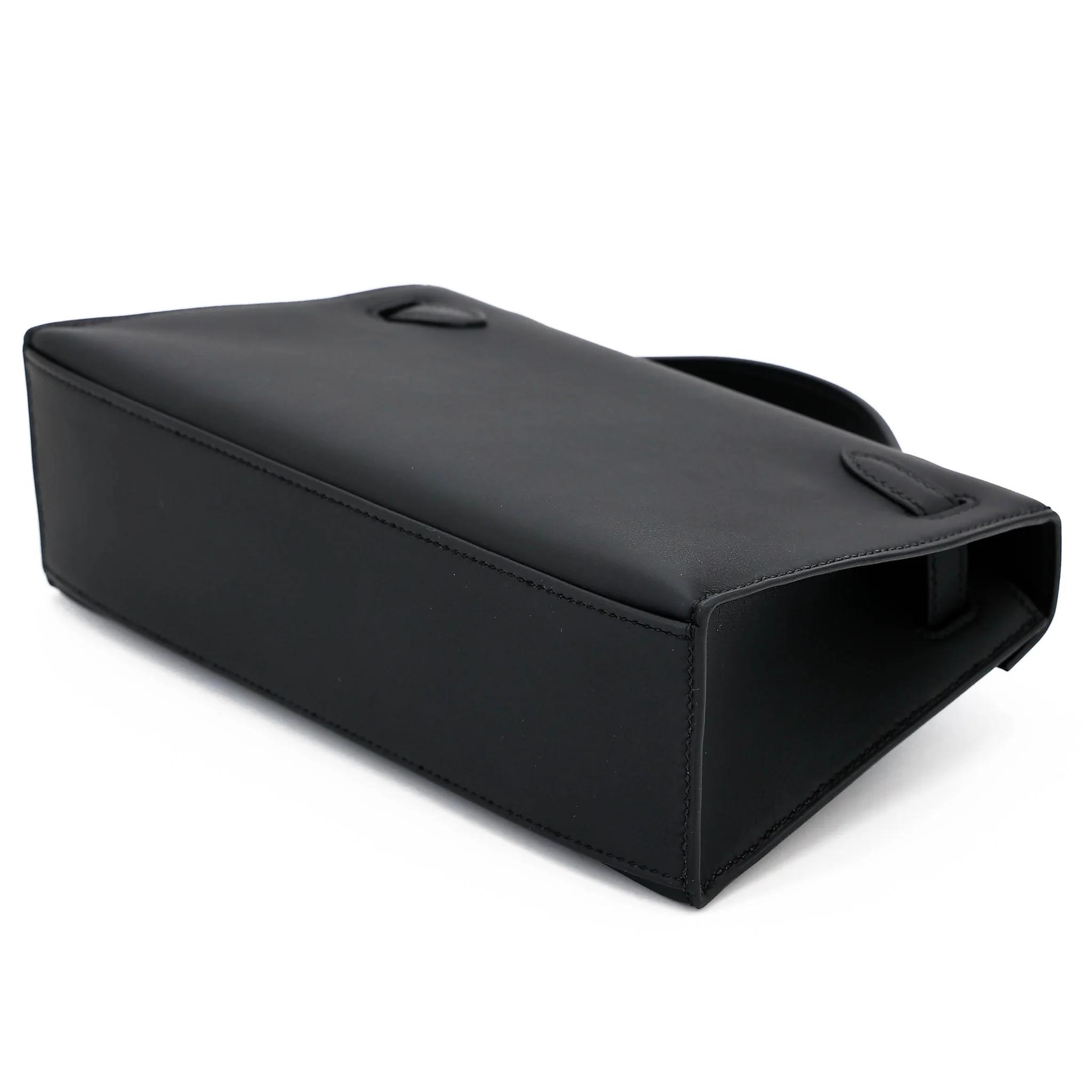 Brand New ( Rank N ) HERMÈS Kelly Pochette Noir (89) Swift Gold hardware K (2025) - 6