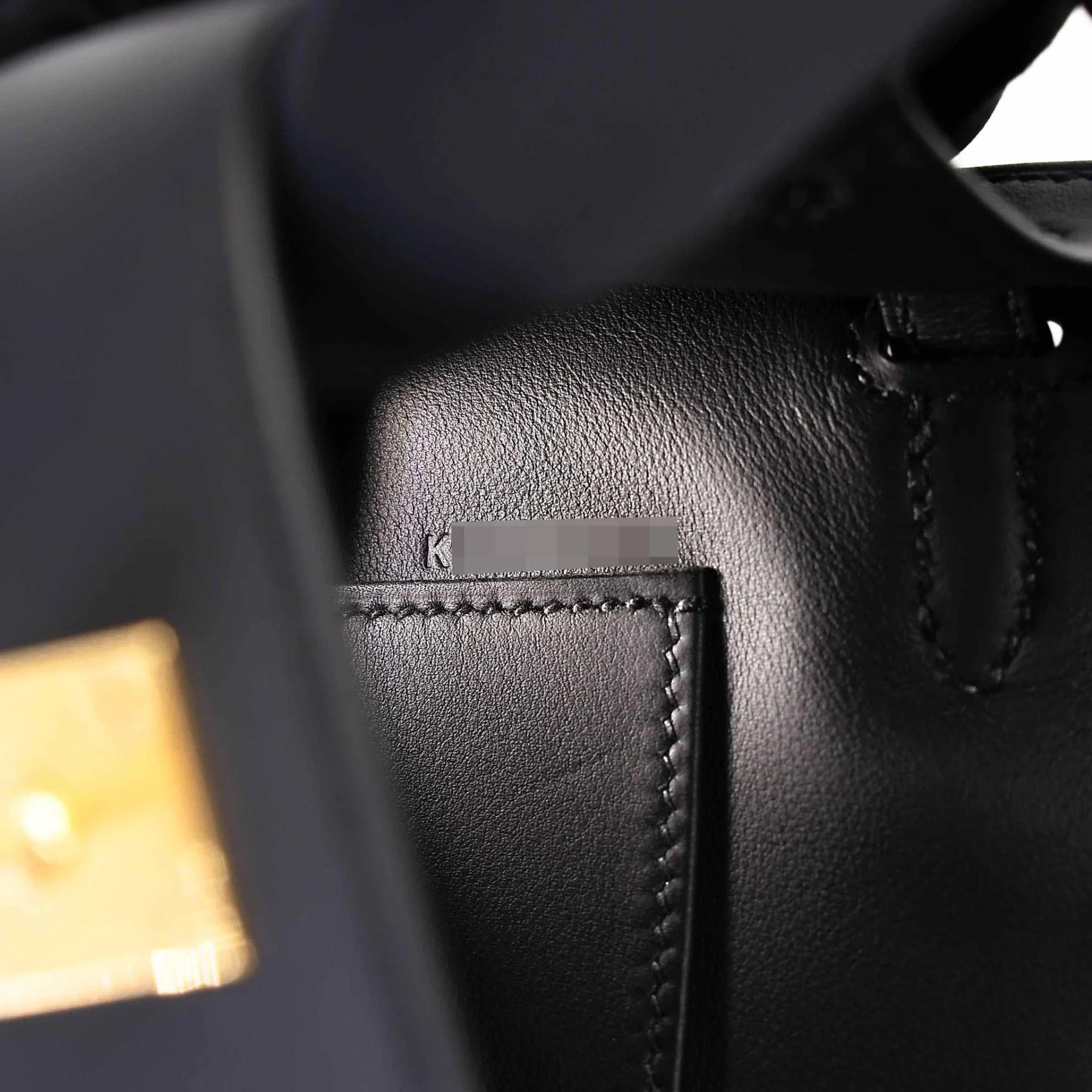 Brand New ( Rank N ) HERMÈS Kelly Pochette Noir (89) Swift Gold hardware K (2025) - 15