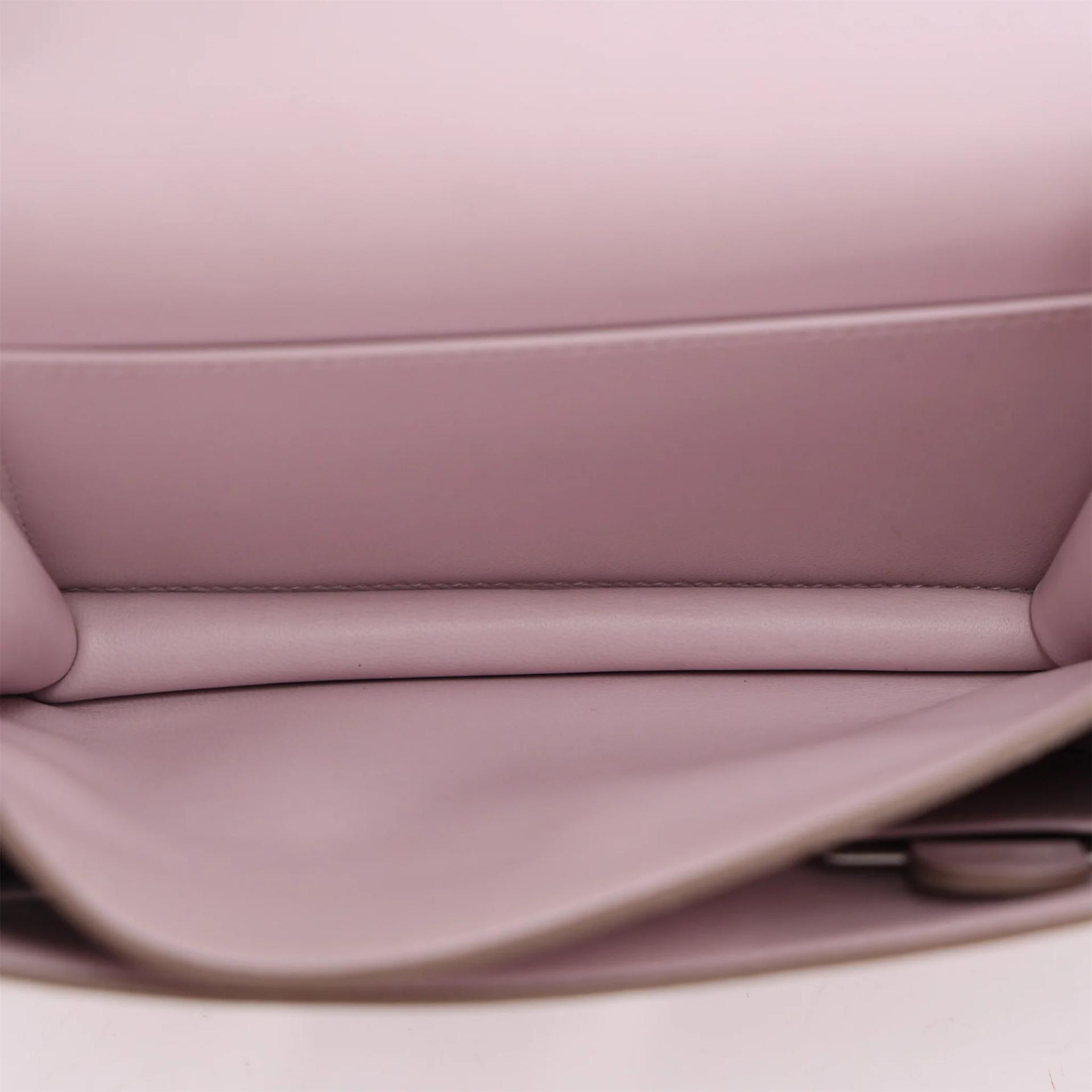 Very Good ( Rank A) HERMÈS Constance Mini Mauve Pale (09) Chevre Palladium hardware B (2023) - 13