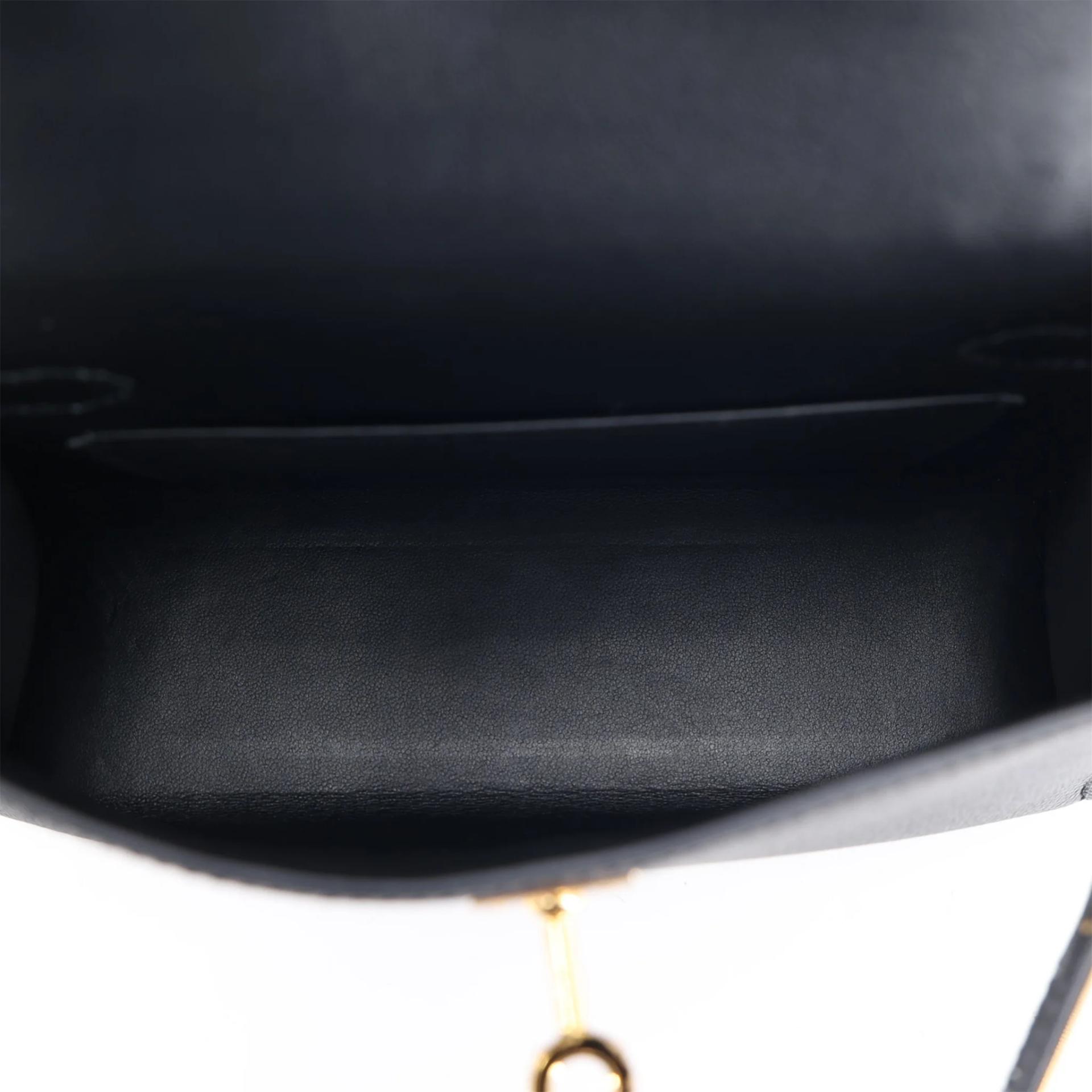 Excellent ( Rank SA ) HERMÈS Mini Kelly II Noir (89) Epsom Gold hardware W (2024) - 11
