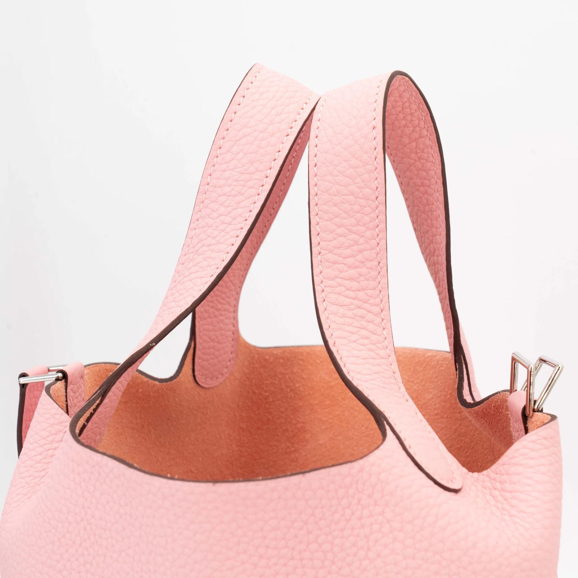 ランク NS 未使用品 HERMÈS エルメス ピコタンロックPM ローズサクラ (3Q) トリヨン シルバー金具 Y刻印 (2020) - 6
