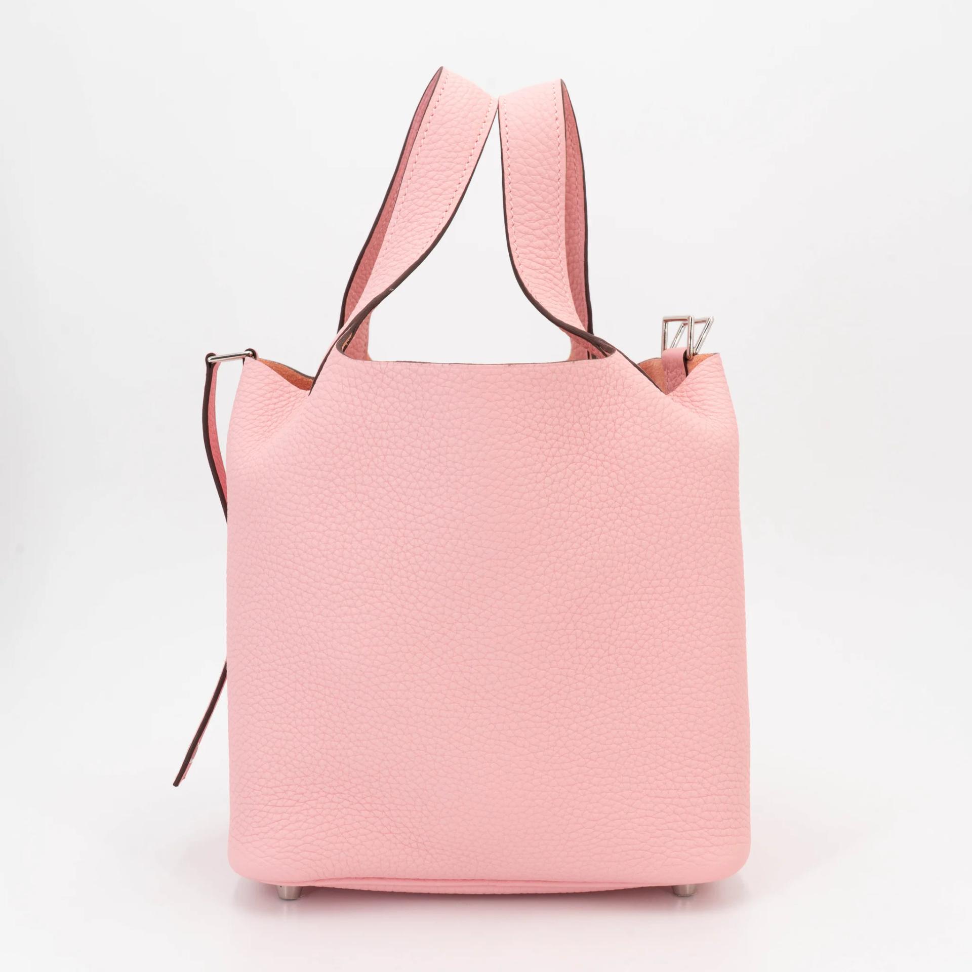 ランク NS 未使用品 HERMÈS エルメス ピコタンロックPM ローズサクラ (3Q) トリヨン シルバー金具 Y刻印 (2020) - 5