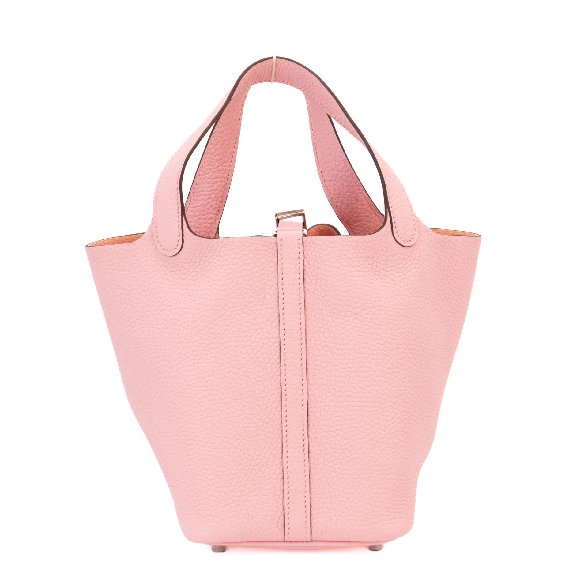 ランク NS 未使用品 HERMÈS エルメス ピコタンロックPM ローズサクラ (3Q) トリヨン シルバー金具 Y刻印 (2020) - 2