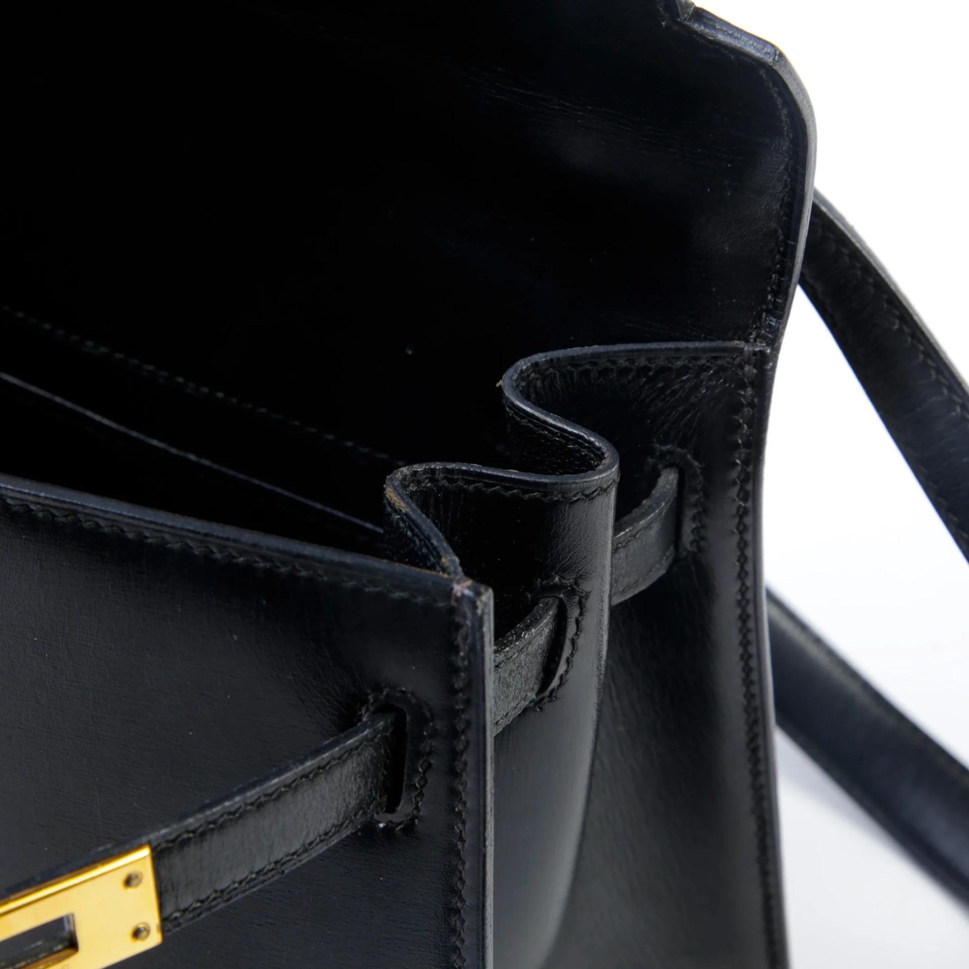 A美品 HERMÈS 爱马仕 Mini Kelly 20 89 黑色 Noir (Black) Box牛皮 金扣 - 12