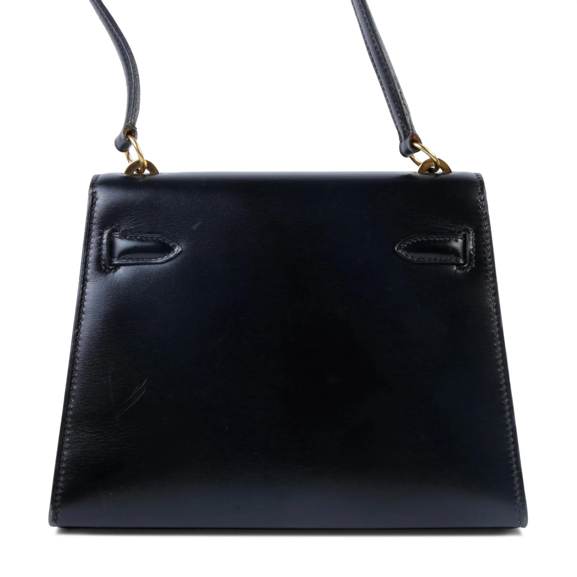 A美品 HERMÈS 爱马仕 Mini Kelly 20 89 黑色 Noir (Black) Box牛皮 金扣 - 2