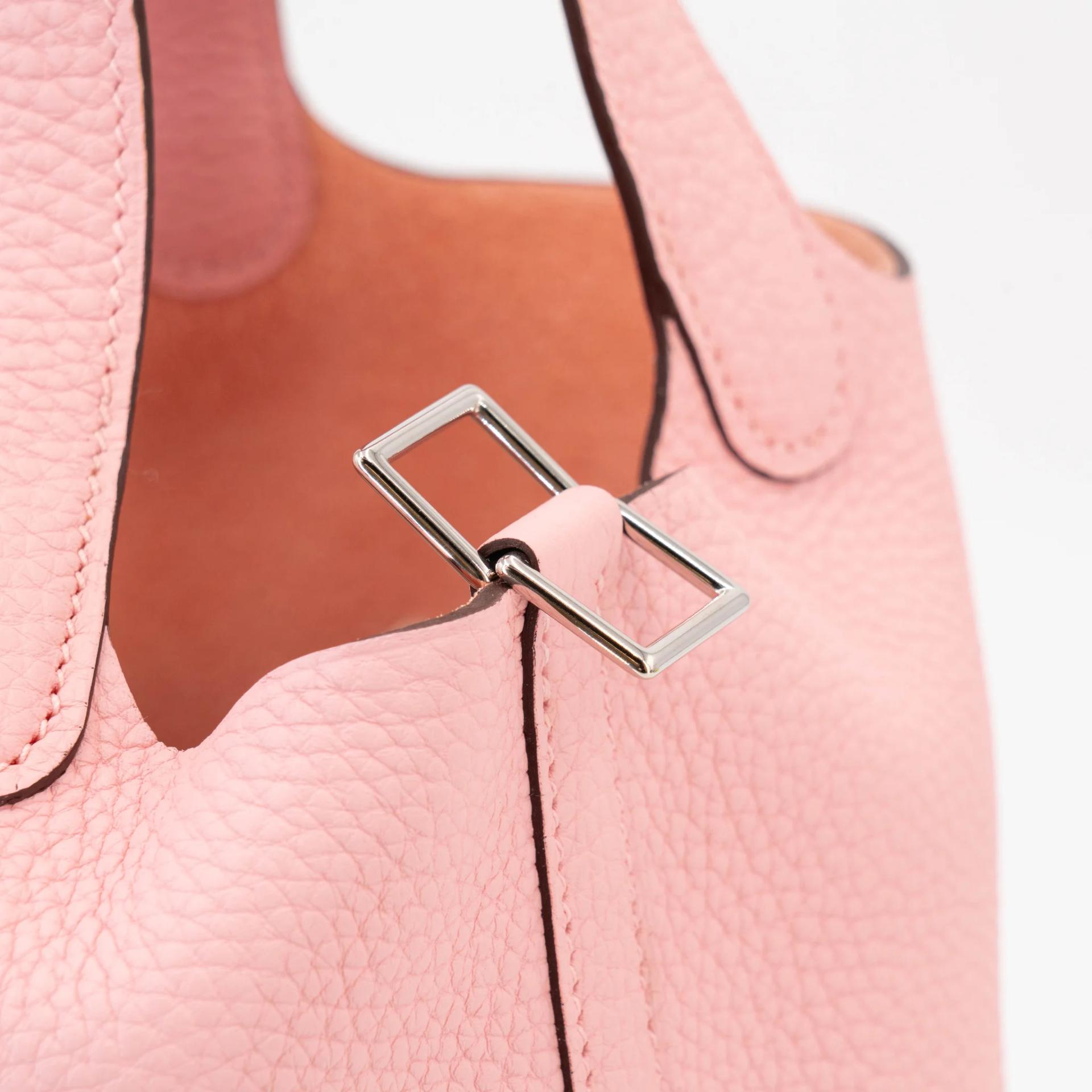 ランク NS 未使用品 HERMÈS エルメス ピコタンロックPM ローズサクラ (3Q) トリヨン シルバー金具 Y刻印 (2020) - 8