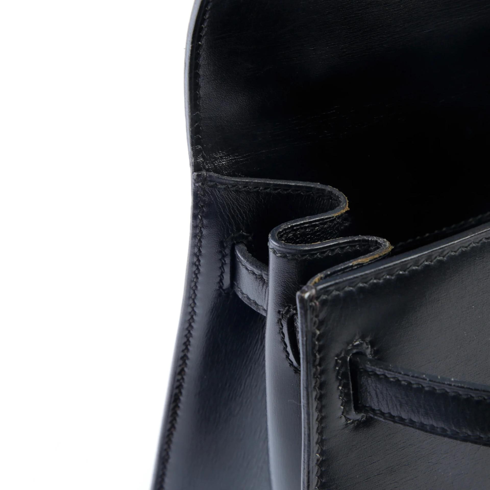 A美品 HERMÈS 爱马仕 Mini Kelly 20 89 黑色 Noir (Black) Box牛皮 金扣 - 13