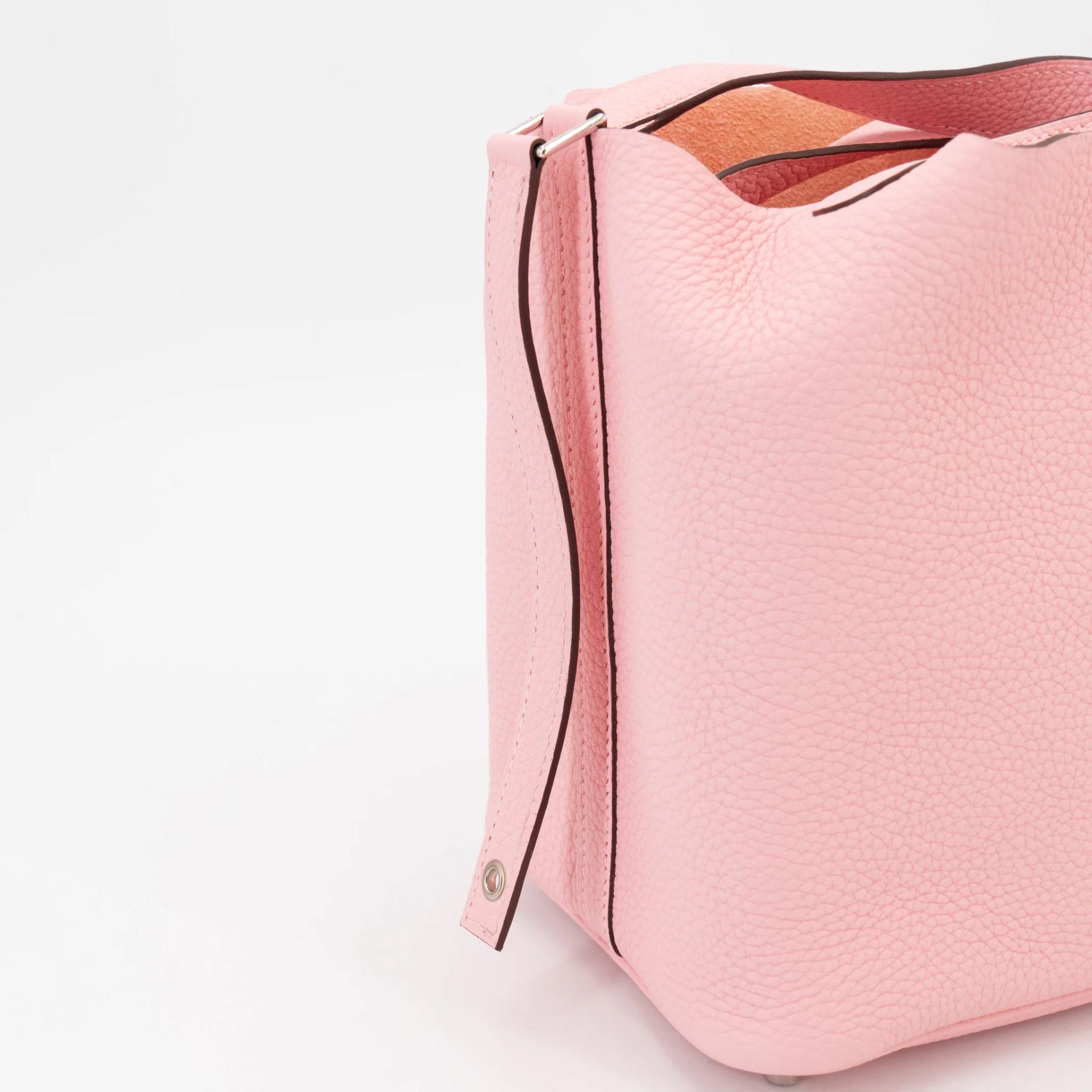 ランク NS 未使用品 HERMÈS エルメス ピコタンロックPM ローズサクラ (3Q) トリヨン シルバー金具 Y刻印 (2020) - 13