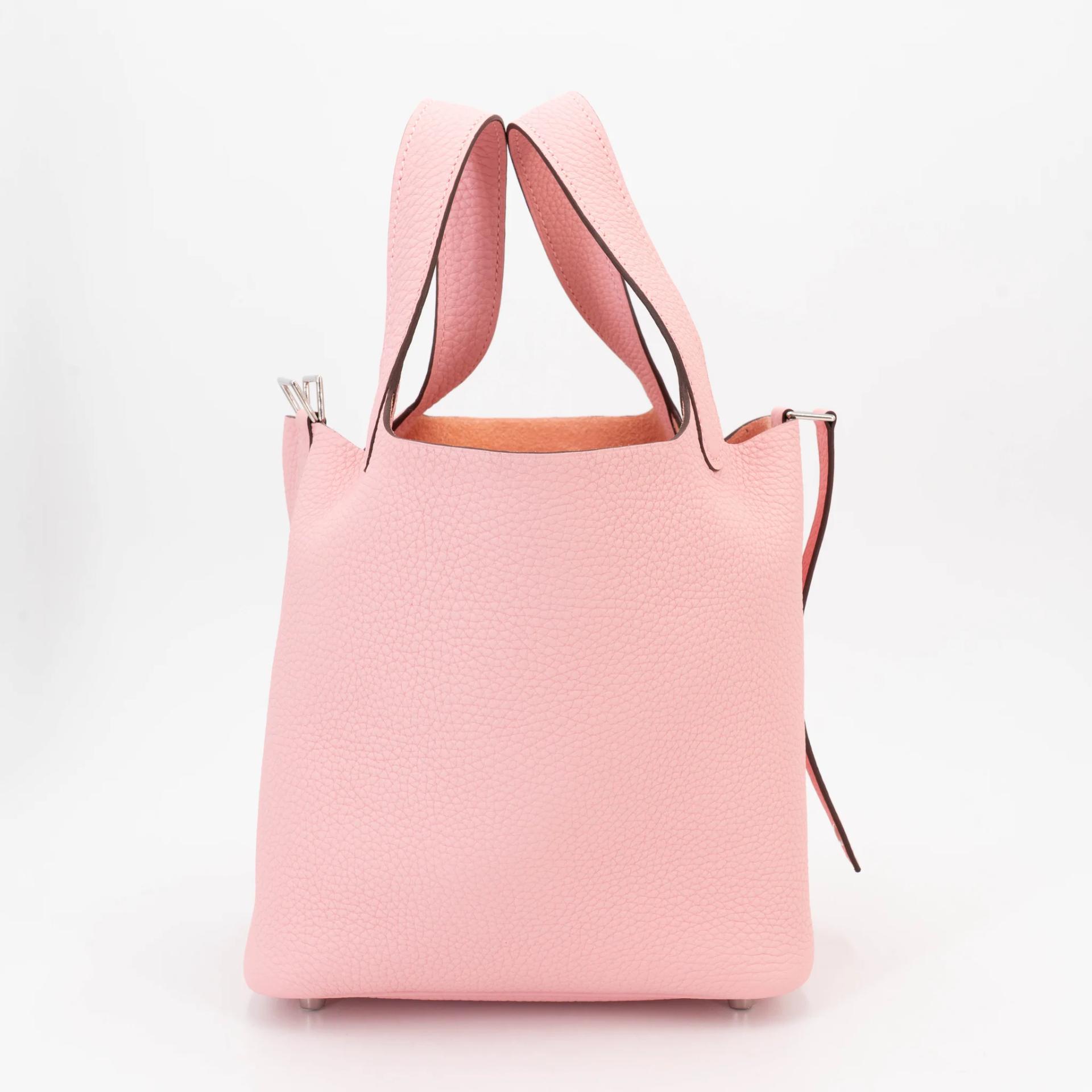 ランク NS 未使用品 HERMÈS エルメス ピコタンロックPM ローズサクラ (3Q) トリヨン シルバー金具 Y刻印 (2020) - 4