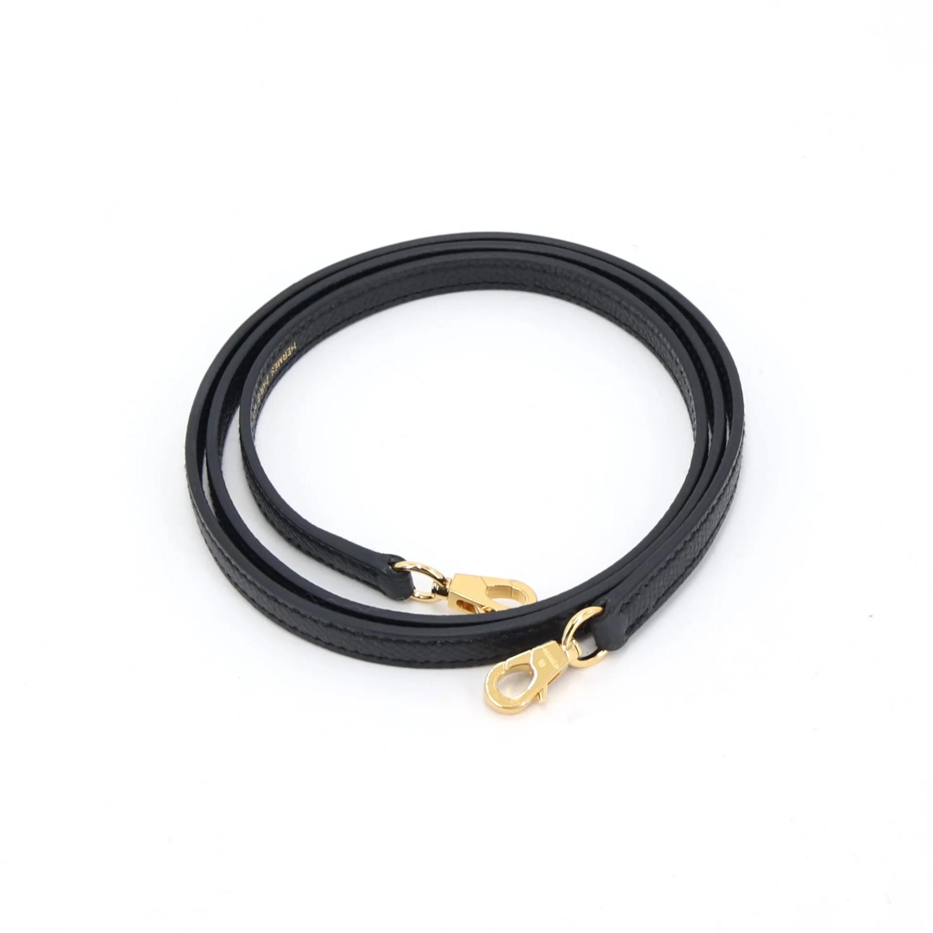 Excellent ( Rank SA ) HERMÈS Mini Kelly II Noir (89) Epsom Gold hardware W (2024) - 15