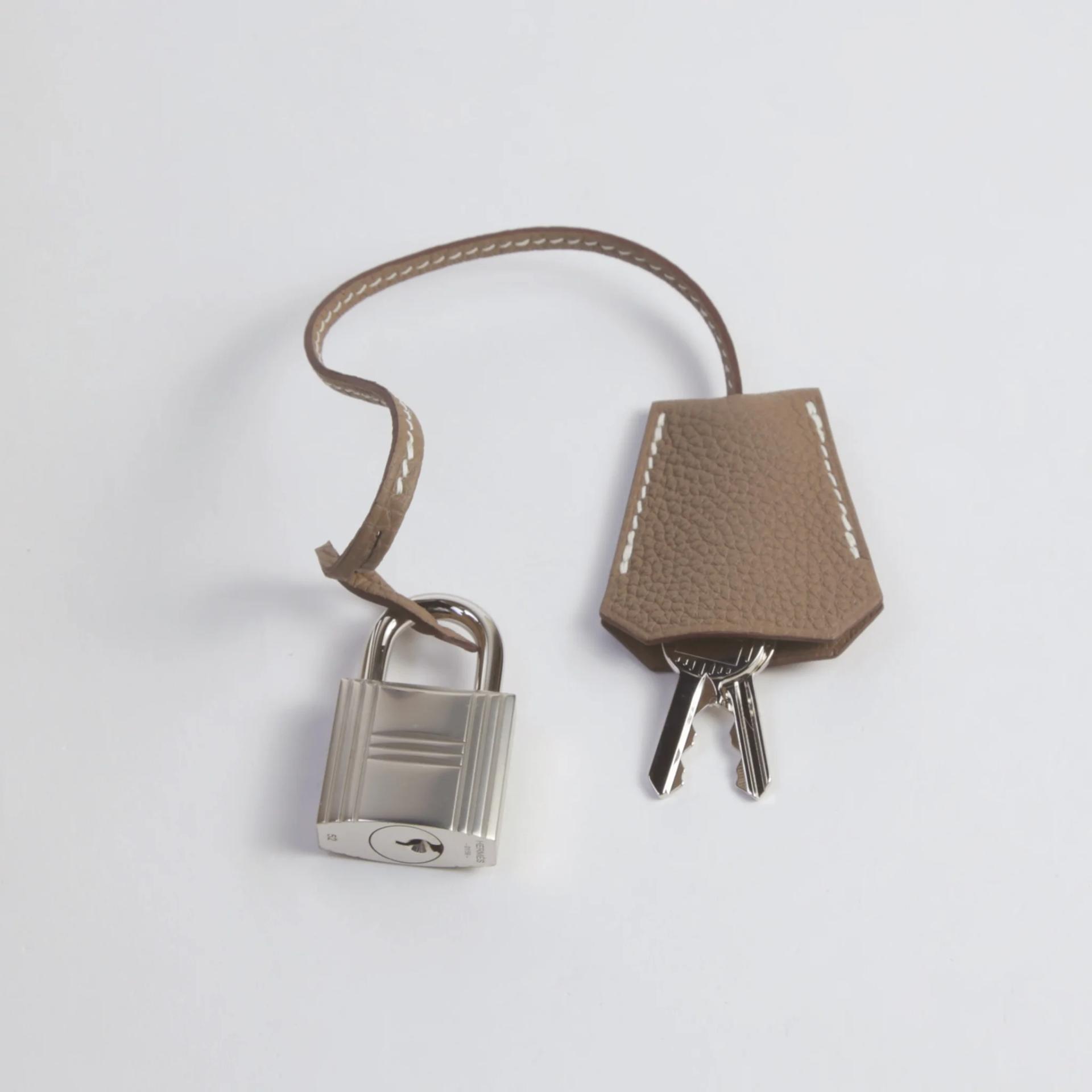 未使用保存品 HERMÈS 愛馬仕 HAC 40 18 大象灰 Etoupe Togo小牛皮 銀扣 Z刻 2021年 - 14