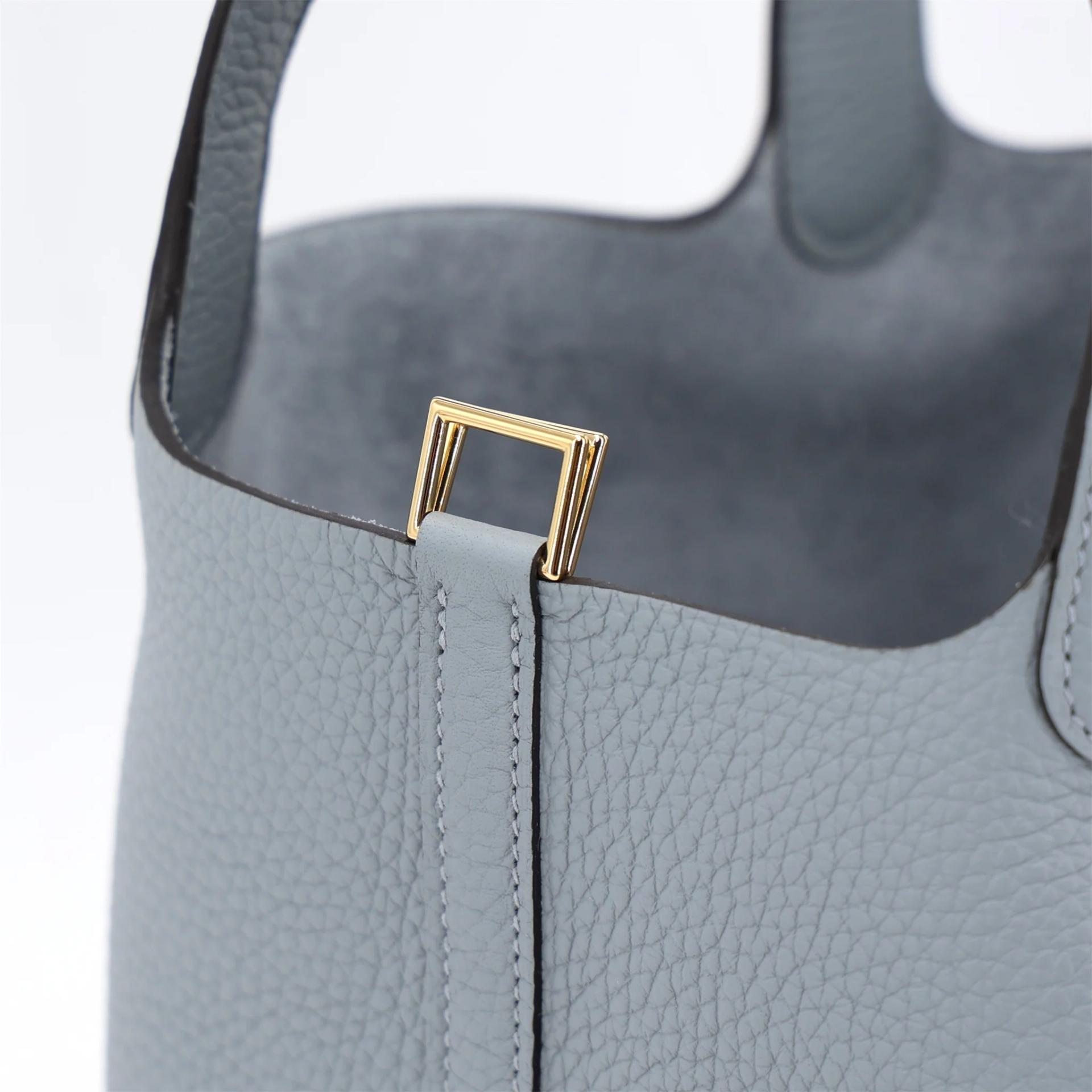 ランク N 新品 HERMÈS エルメス ピコタンロックPM グリパンタン (P0) トリヨン シャンパンゴールド金具 G刻印 (2026) - 11