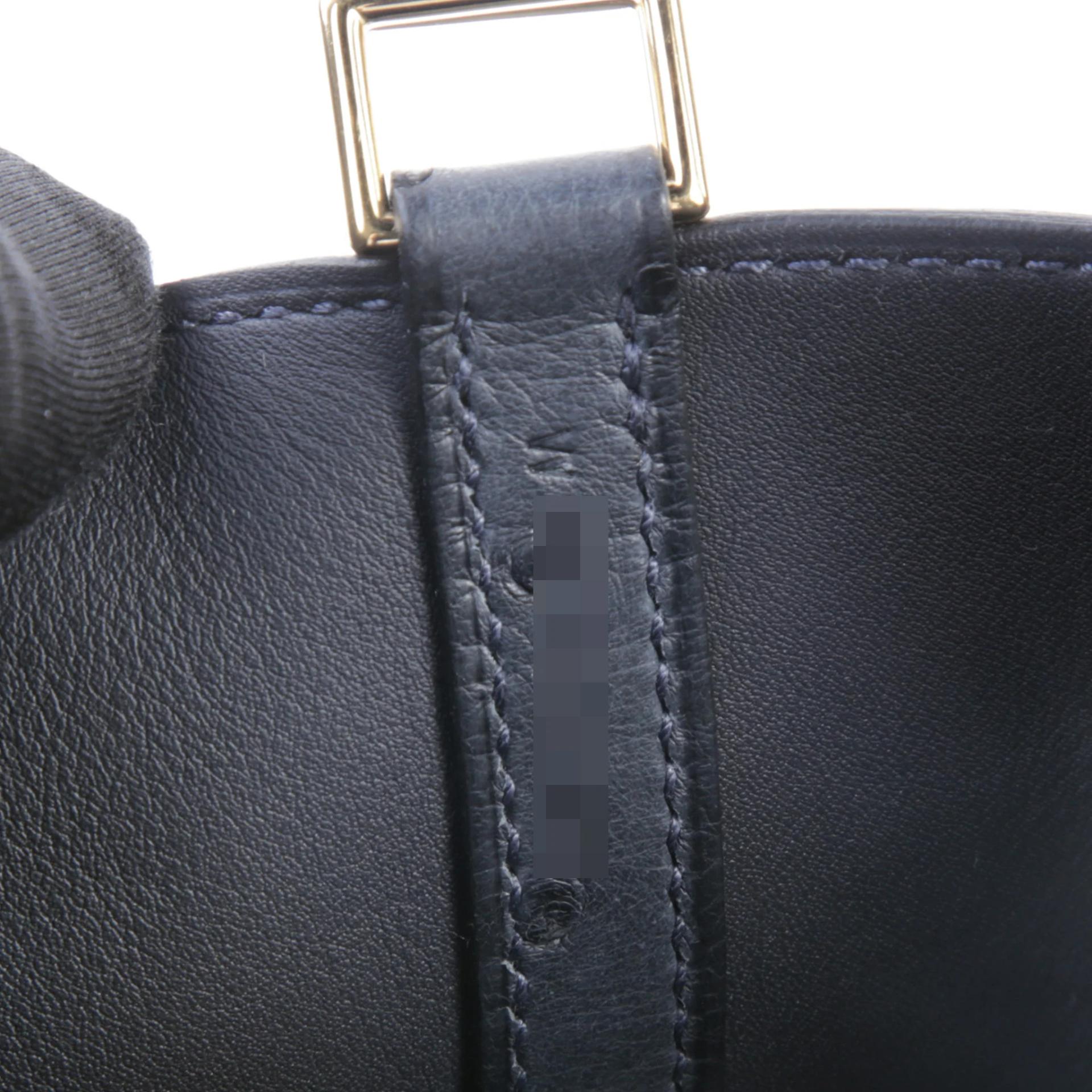 Unused ( Rank NS ) HERMÈS Picotin Lock Micro 14 Caban (3Y) Ostrich Gold hardware W (2024) - 11