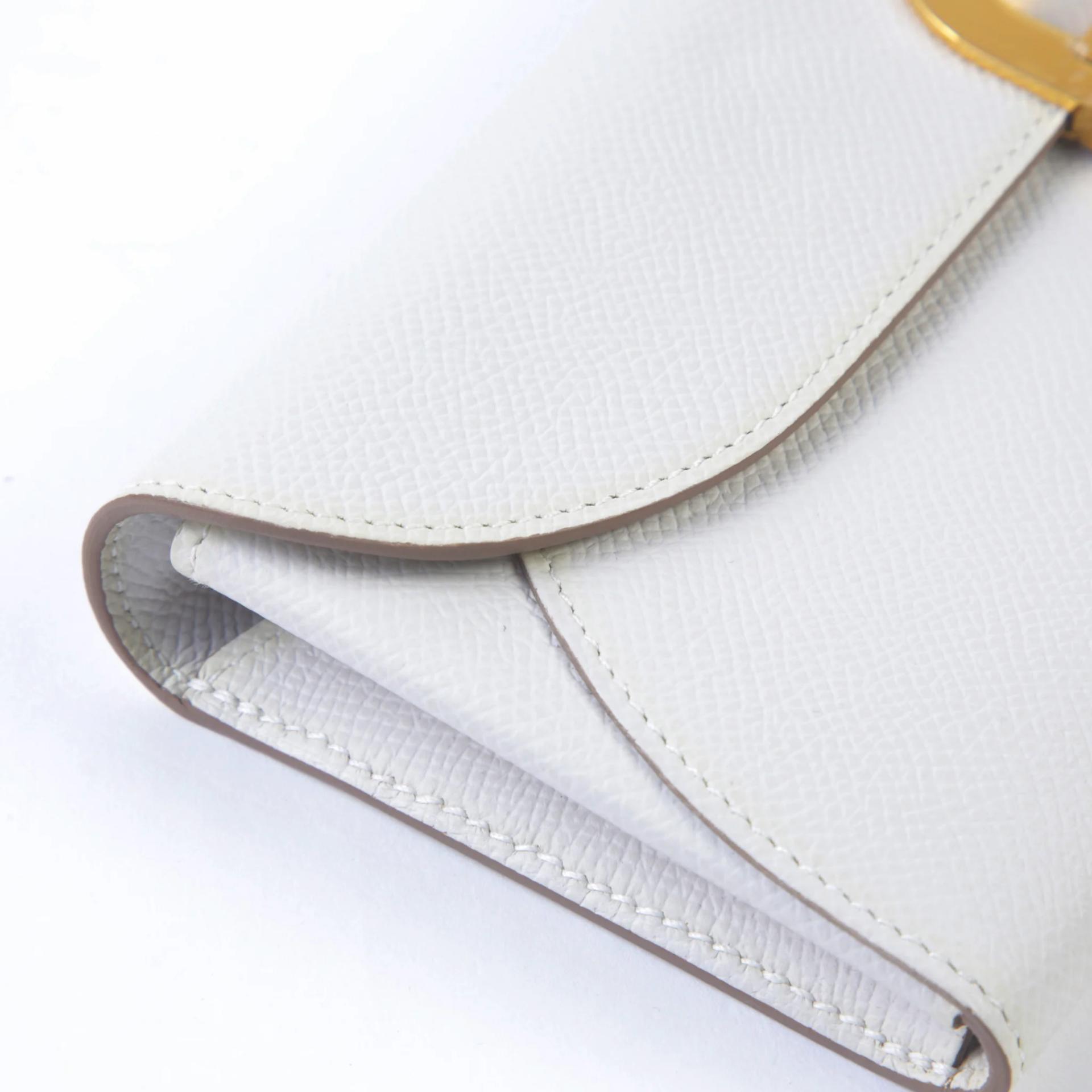 Very Good ( Rank A) HERMÈS Maillon To Go wallet Gris Pale (M4) Epsom Gold hardware B (2023) - 3