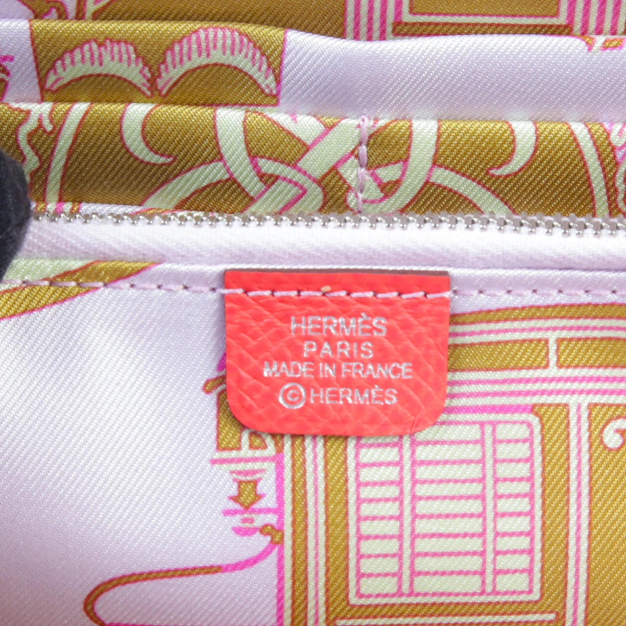 ランク NS 未使用品 HERMÈS エルメス アザップロング シルクイン ローズジャイプール (T5) エプソン シルバー金具 A刻印 (2017) - 10