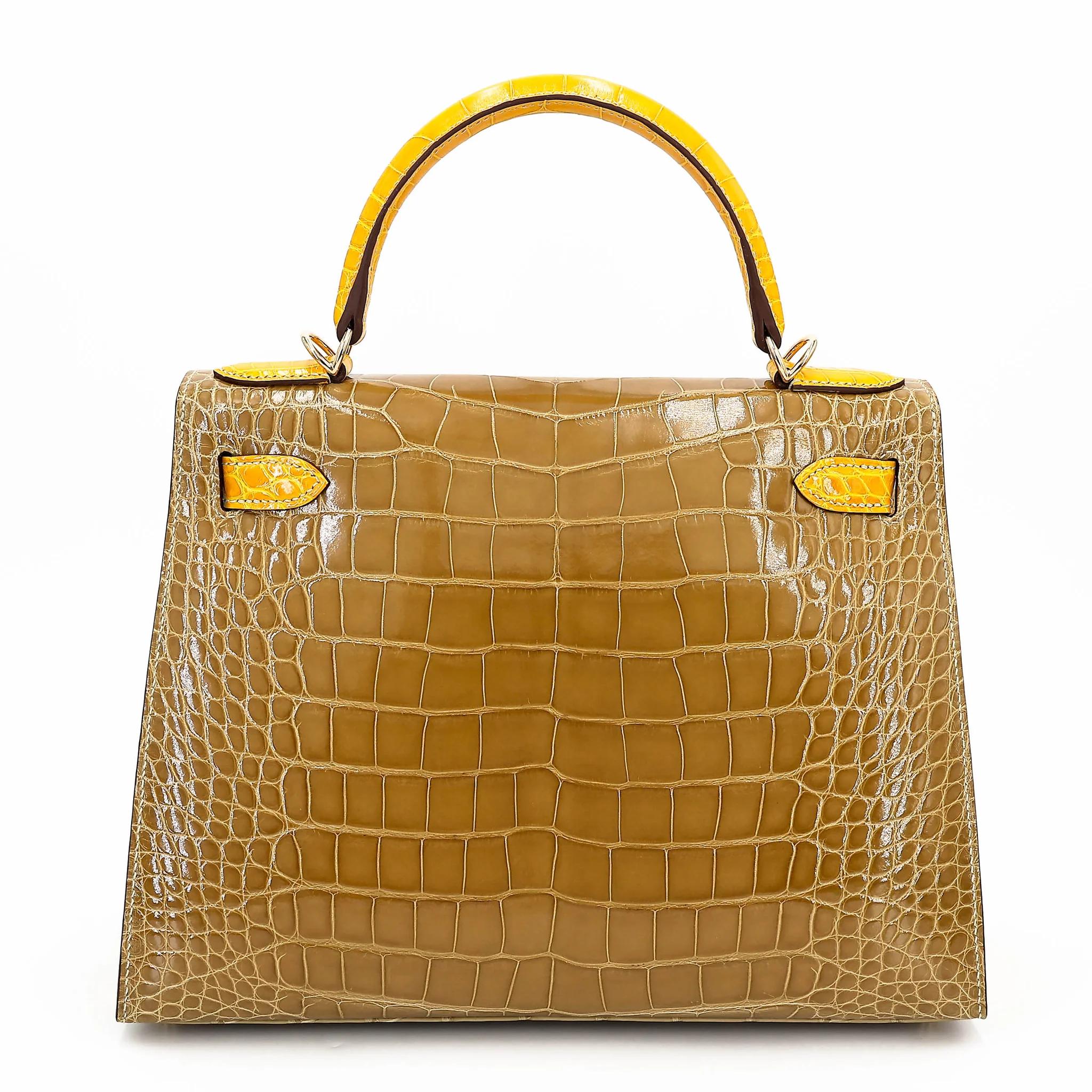 Kelly 28 Sellier Ficelle (17) Jaune Ambre (9D)