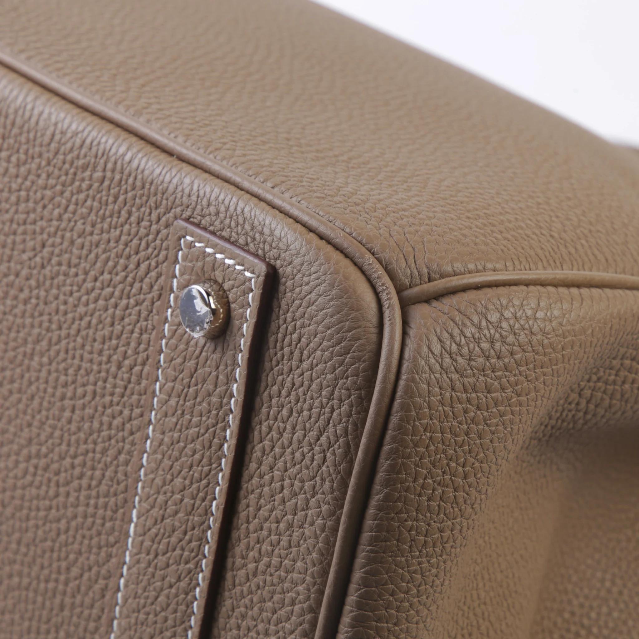 未使用保存品 HERMÈS 愛馬仕 HAC 40 18 大象灰 Etoupe Togo小牛皮 銀扣 Z刻 2021年 - 7