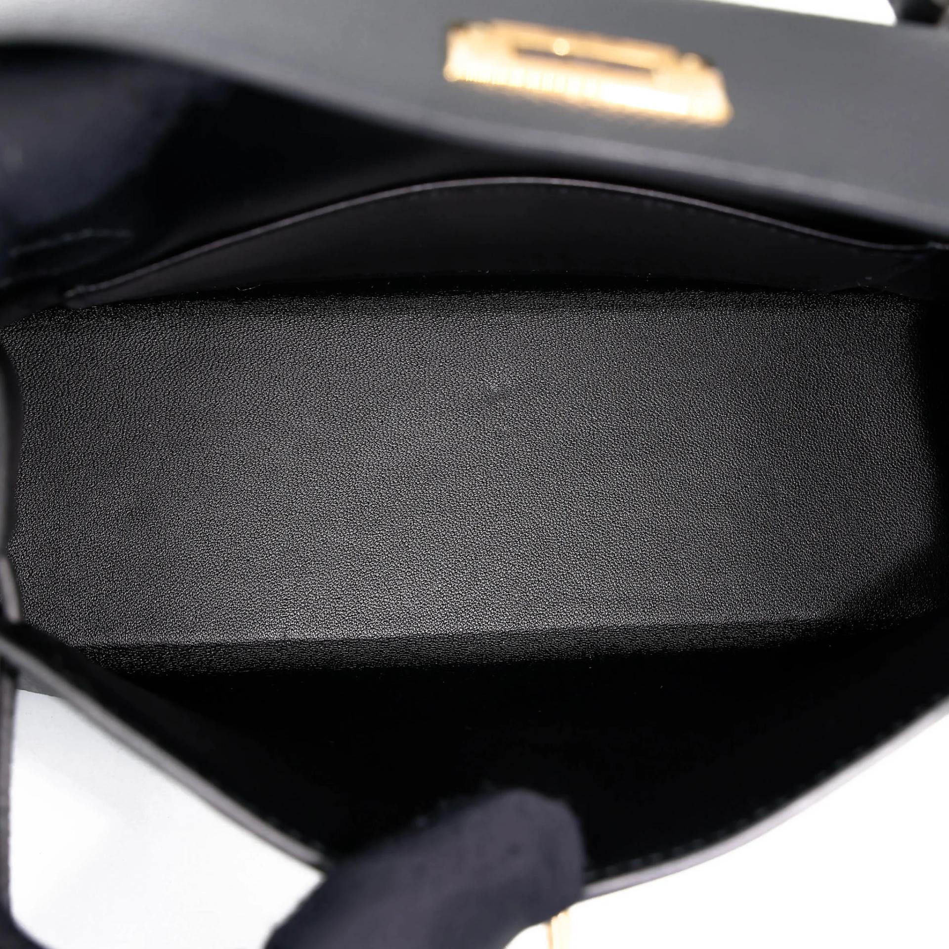 Unused ( Rank NS ) HERMÈS Mini Kelly II Noir (89) Epsom Gold hardware Y (2020) - 19