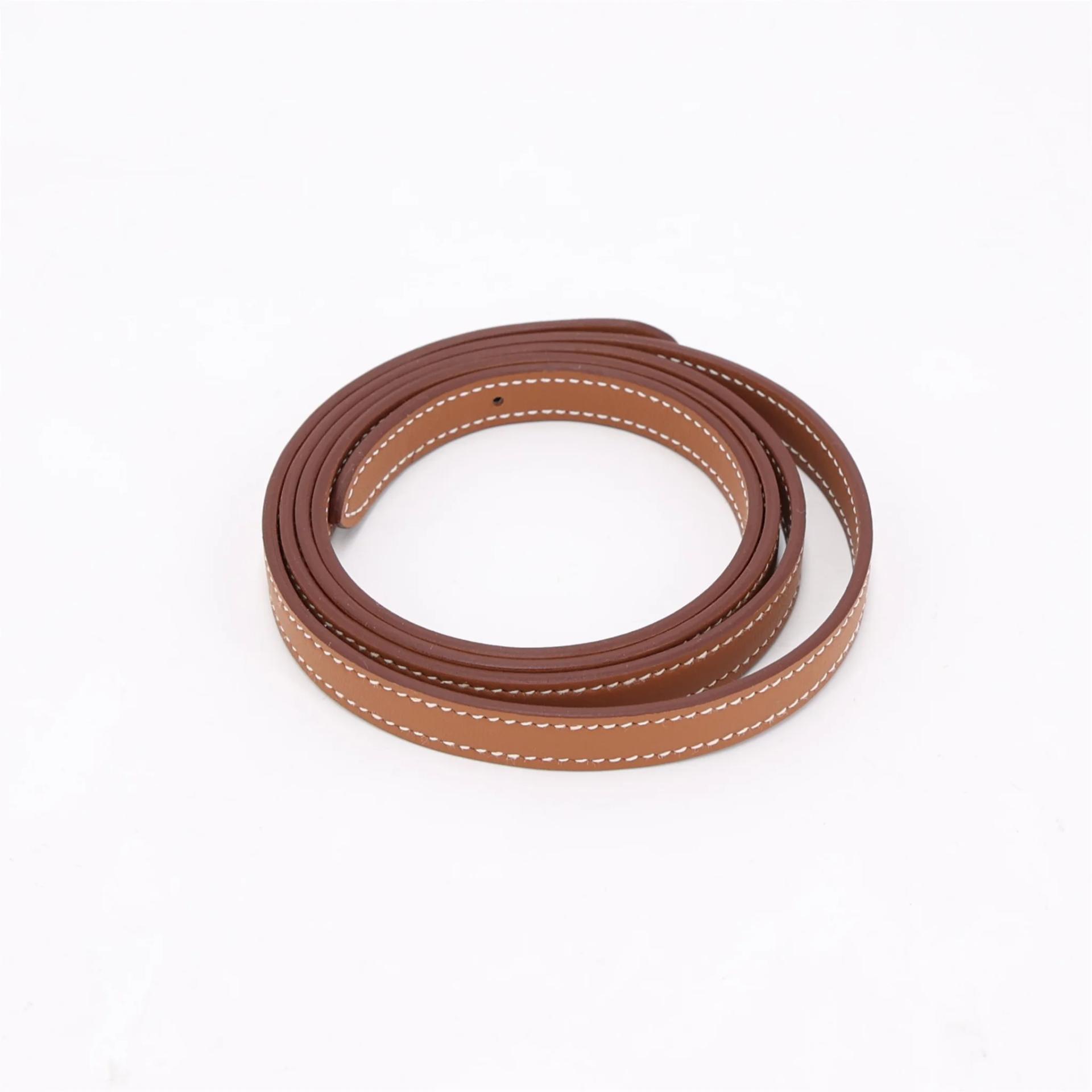 Brand New ( Rank N ) HERMÈS Halzan Mini Gold (37) Swift Palladium hardware K (2025) - 16