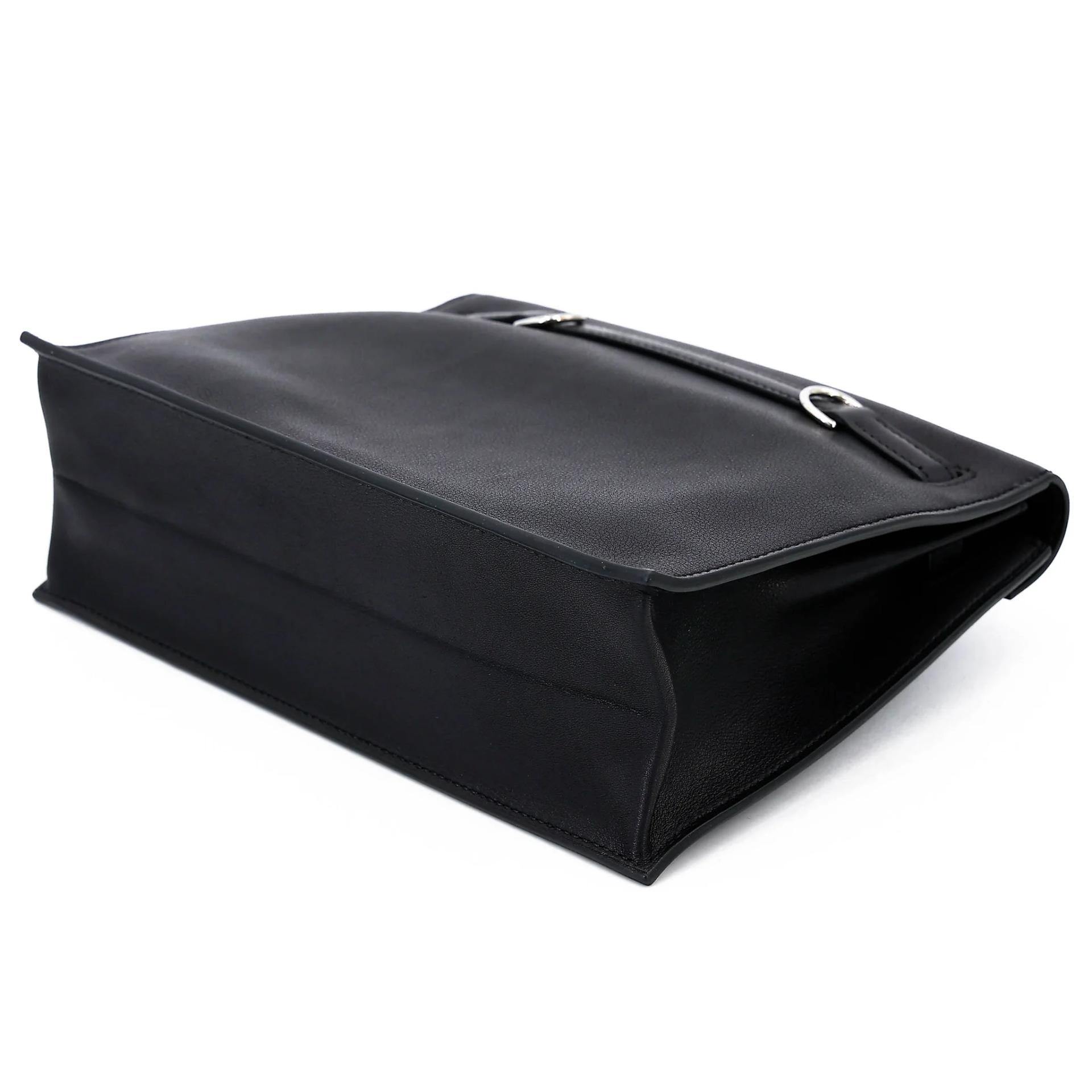 Brand New ( Rank N ) HERMÈS Kelly Danse Noir (89) Volupto calfskin Palladium hardware G (2026) - 5