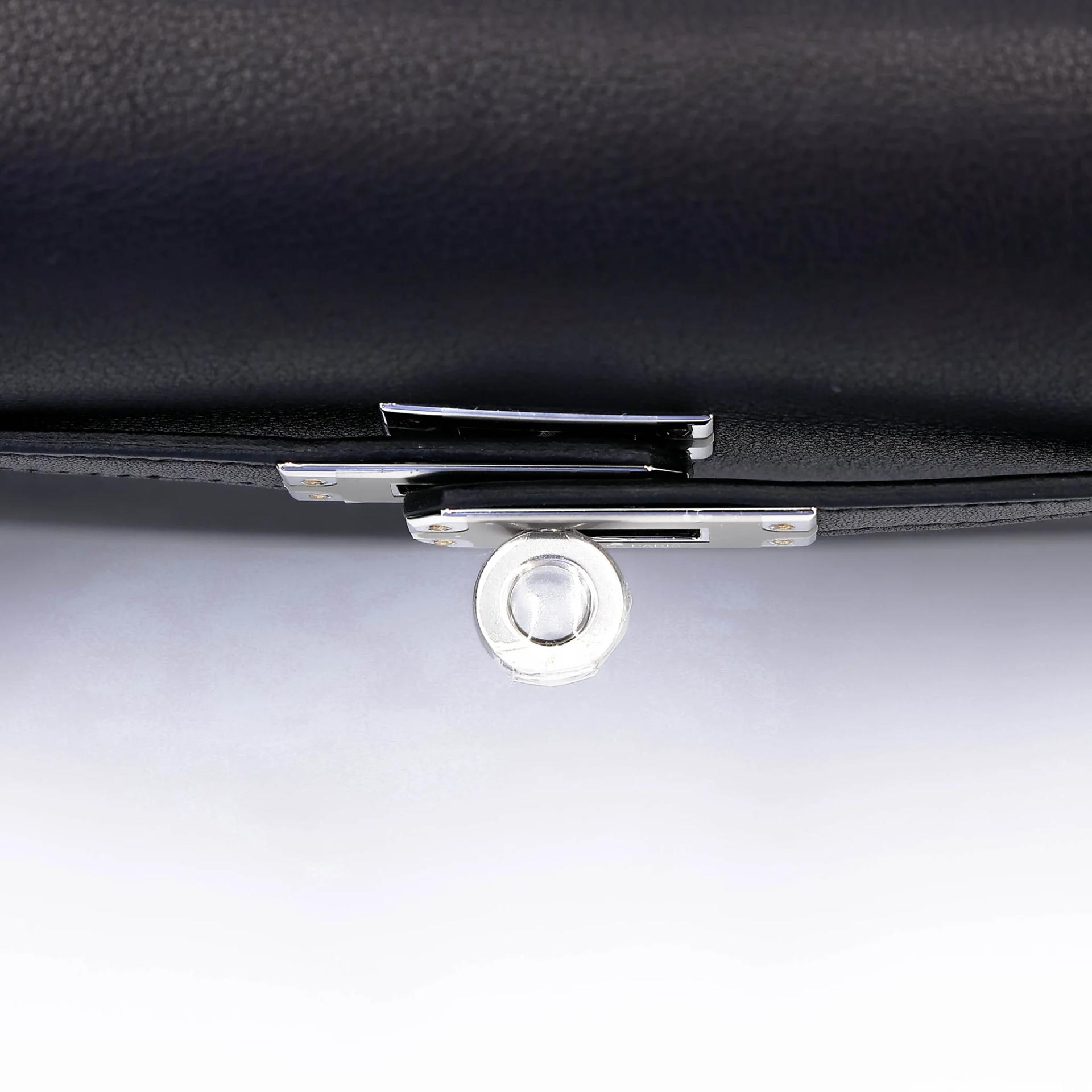 Brand New ( Rank N ) HERMÈS Kelly Danse Noir (89) Volupto calfskin Palladium hardware G (2026) - 8