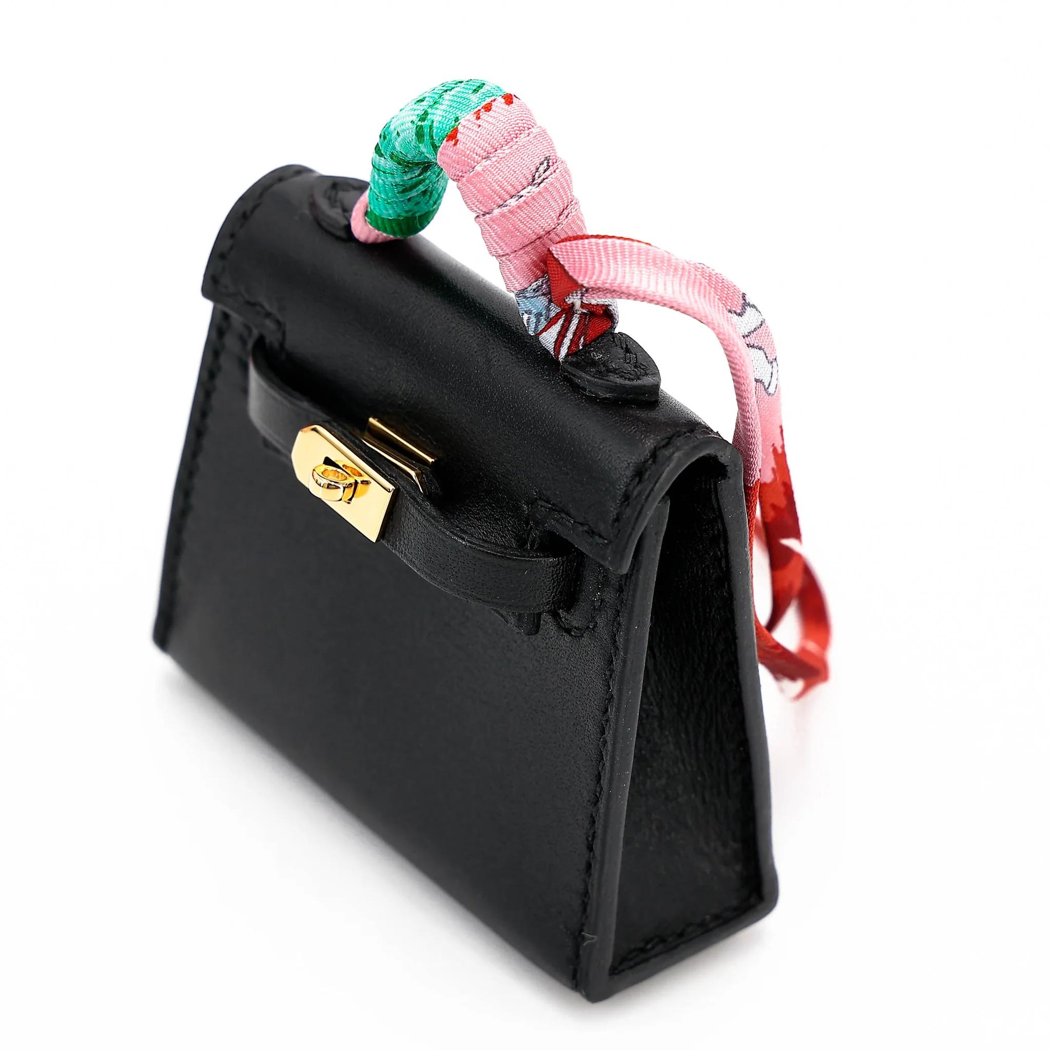 ランク NS 未使用品 HERMÈS エルメス ケリーツイリー ブラック (89) タデラクト ゴールド金具 D刻印 (2019) - 4