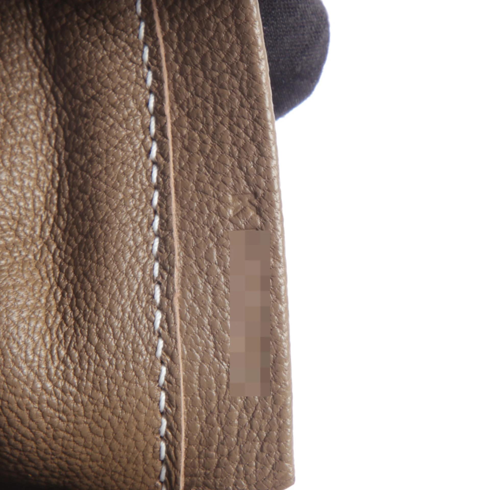 Brand New ( Rank N ) HERMÈS Plume Mini Etoupe (18) Chevre Palladium hardware K (2025) - 10