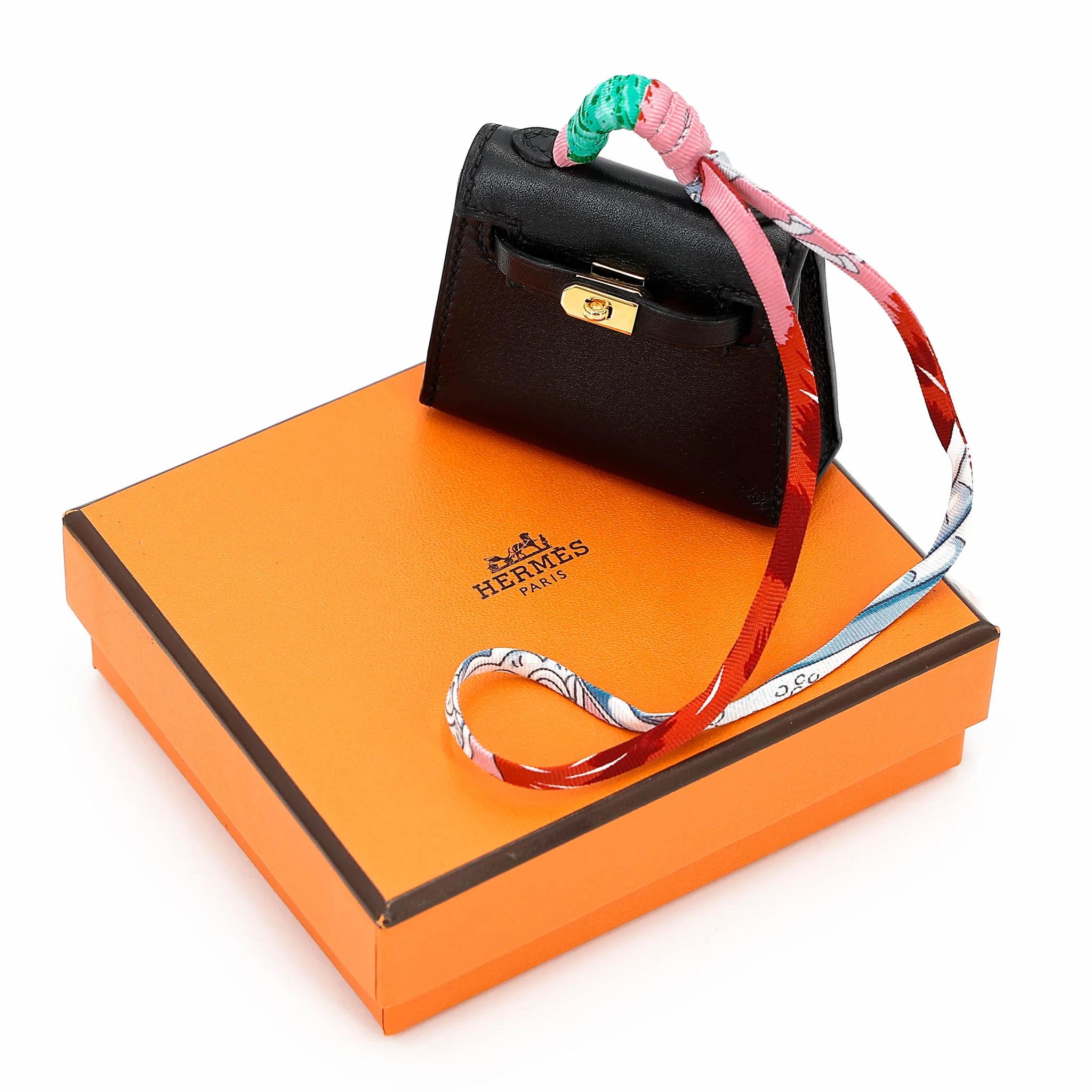 ランク NS 未使用品 HERMÈS エルメス ケリーツイリー ブラック (89) タデラクト ゴールド金具 D刻印 (2019) - 3