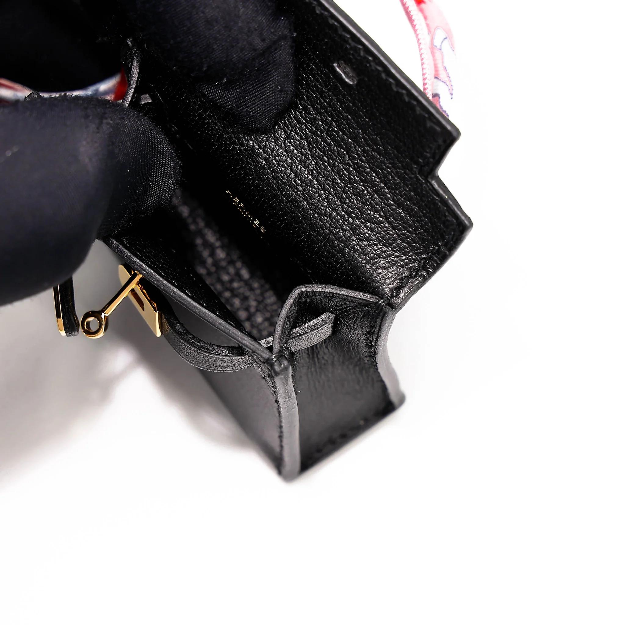 ランク NS 未使用品 HERMÈS エルメス ケリーツイリー ブラック (89) タデラクト ゴールド金具 D刻印 (2019) - 17