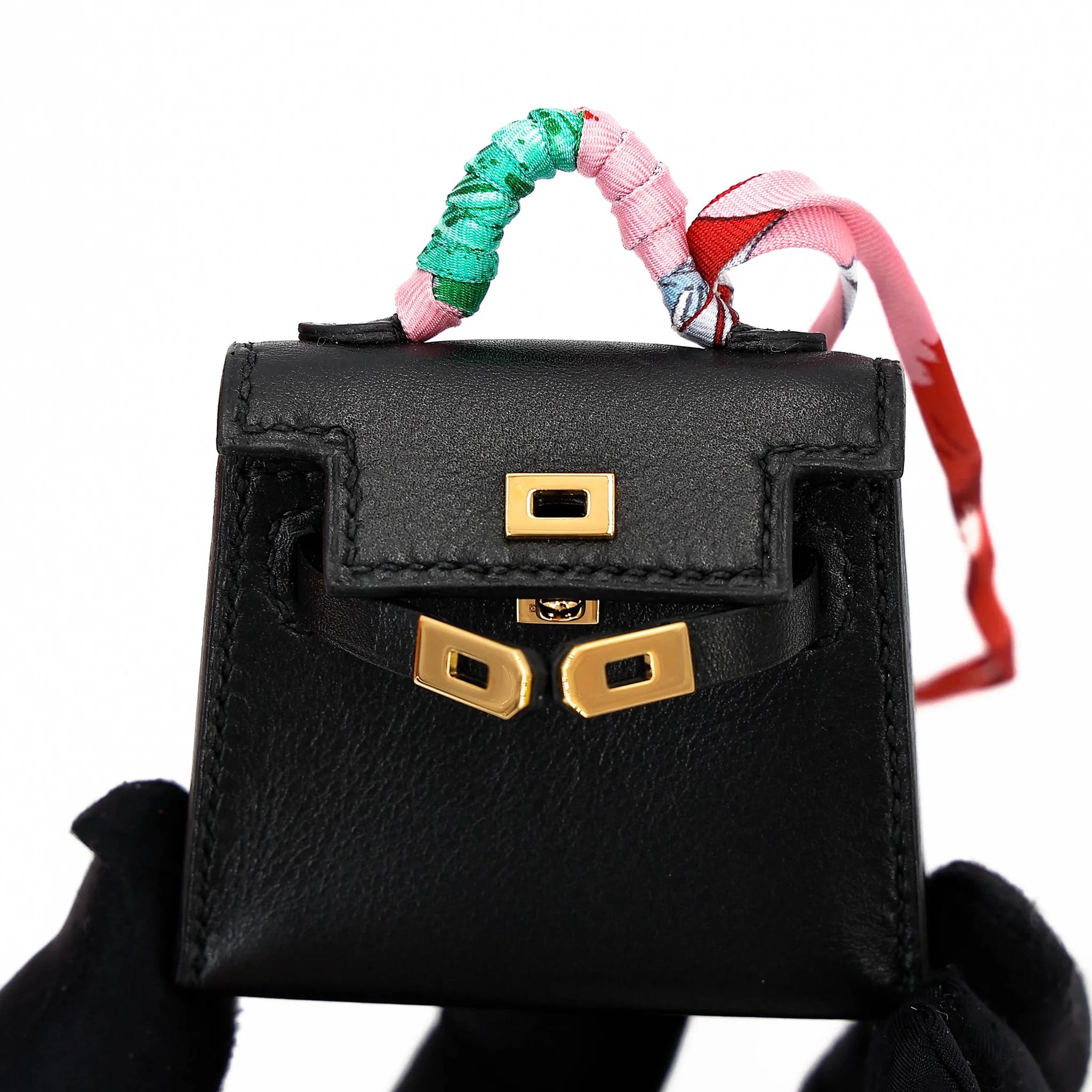 ランク NS 未使用品 HERMÈS エルメス ケリーツイリー ブラック (89) タデラクト ゴールド金具 D刻印 (2019) - 12