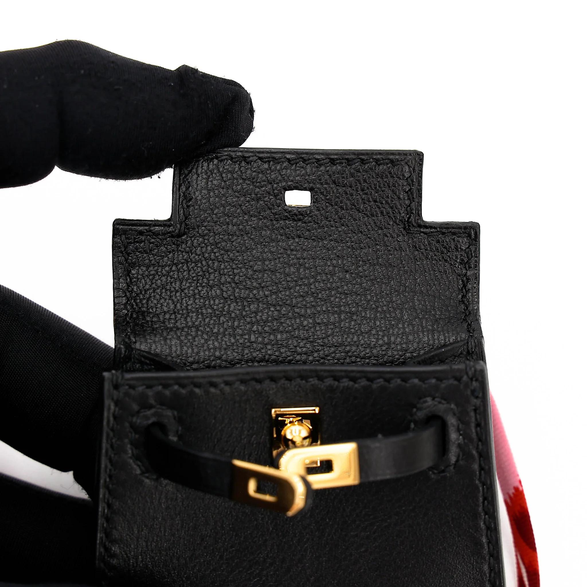 ランク NS 未使用品 HERMÈS エルメス ケリーツイリー ブラック (89) タデラクト ゴールド金具 D刻印 (2019) - 13